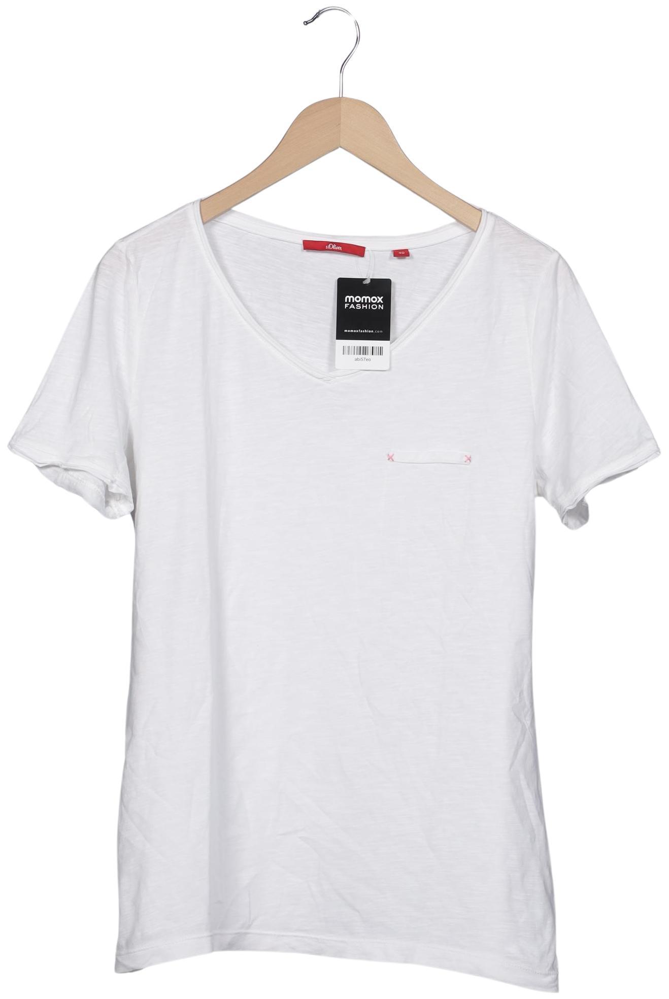 

s.Oliver Damen T-Shirt, weiß, Gr. 40