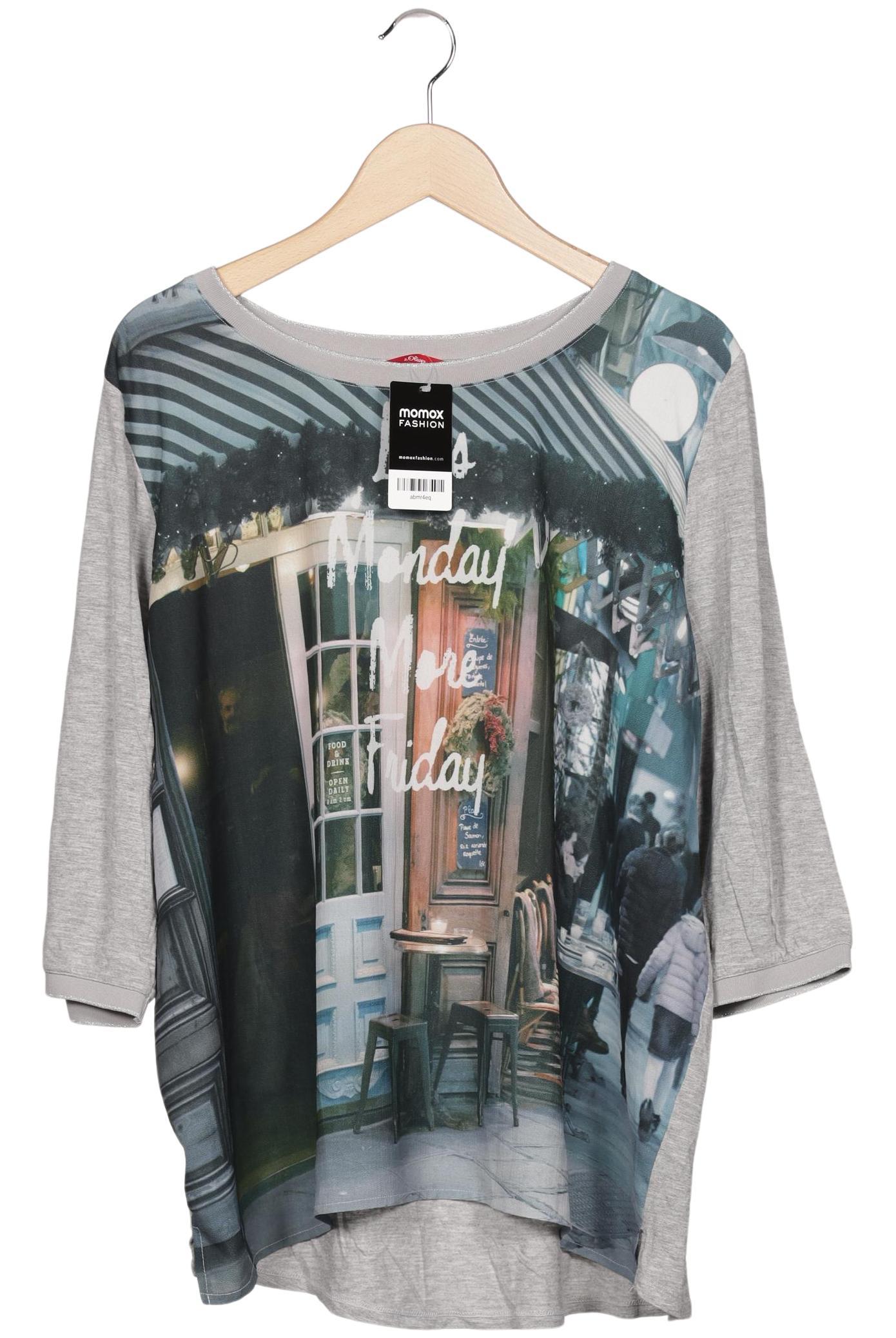 

s.Oliver Damen Langarmshirt, grau, Gr. 46