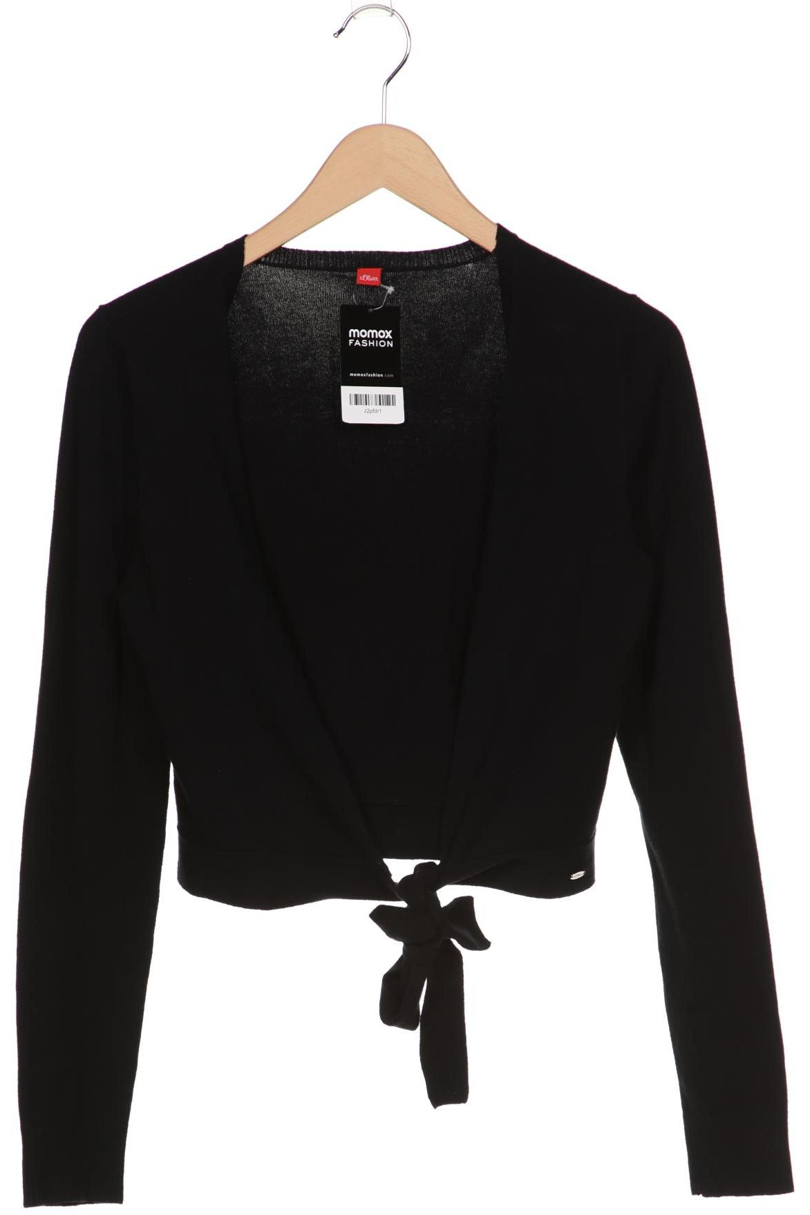 

s.Oliver Damen Strickjacke, schwarz, Gr. 36