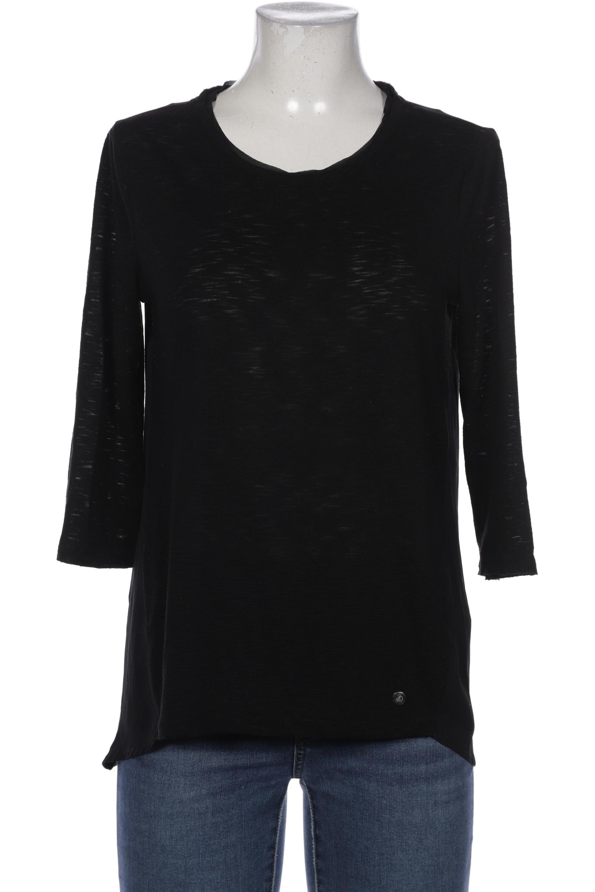 

s.Oliver Damen Langarmshirt, schwarz, Gr. 40
