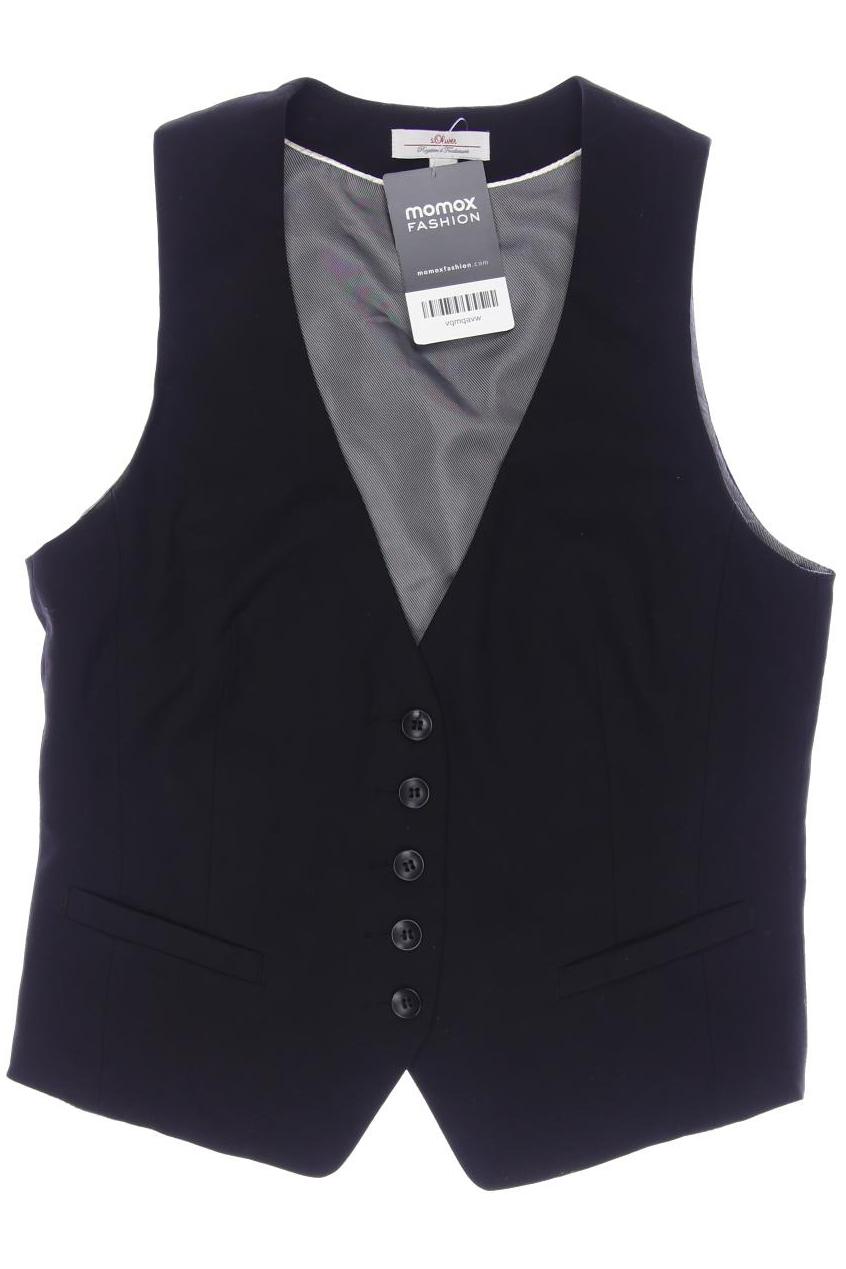 

s.Oliver Damen Weste, schwarz