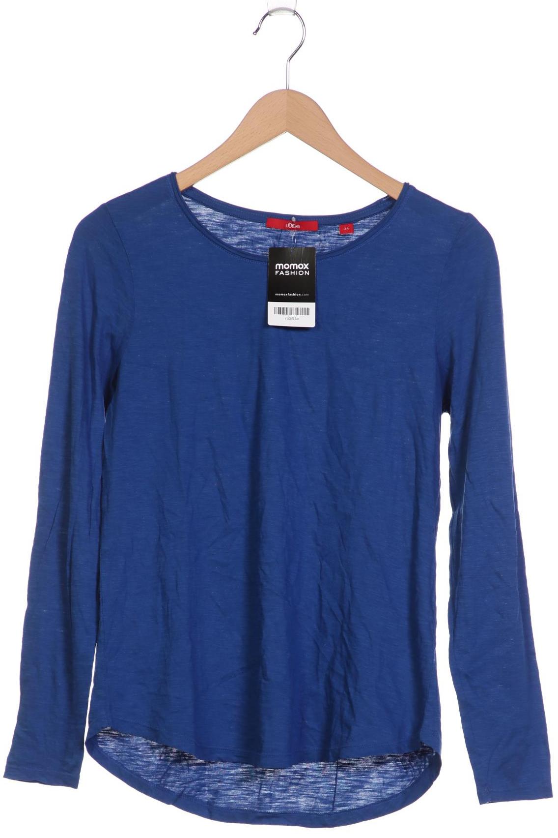 

s.Oliver Damen Langarmshirt, blau, Gr. 34