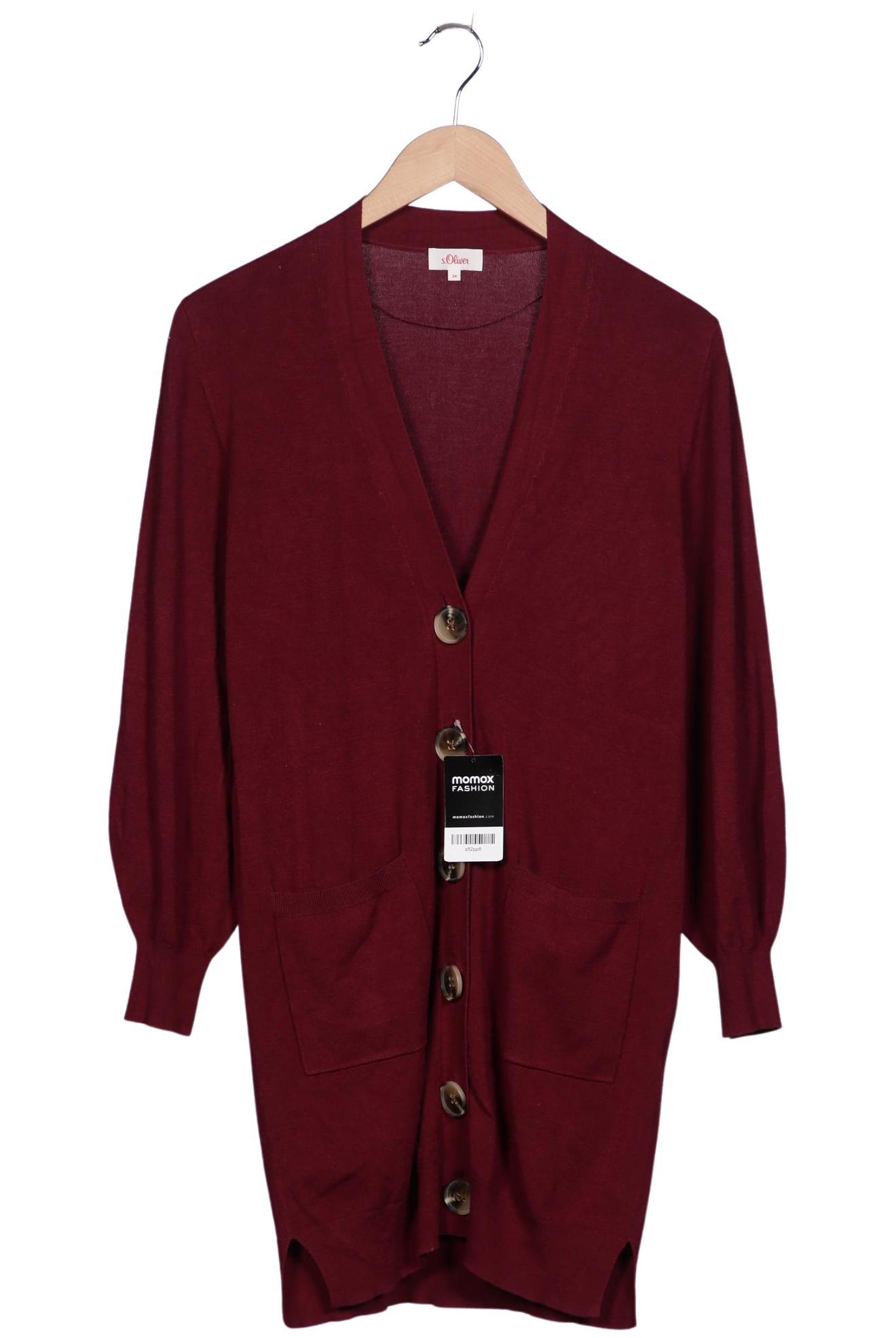 

s.Oliver Damen Strickjacke, bordeaux, Gr. 34
