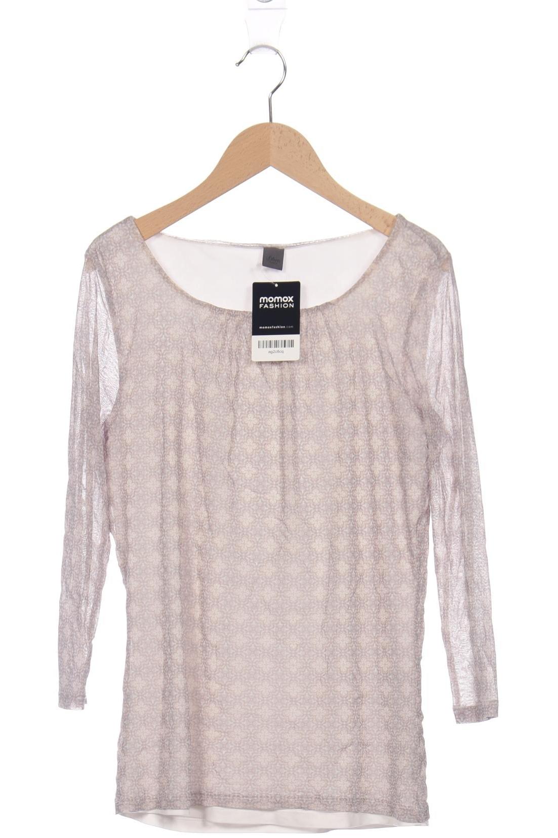 

s.Oliver Damen Langarmshirt, grau, Gr. 38