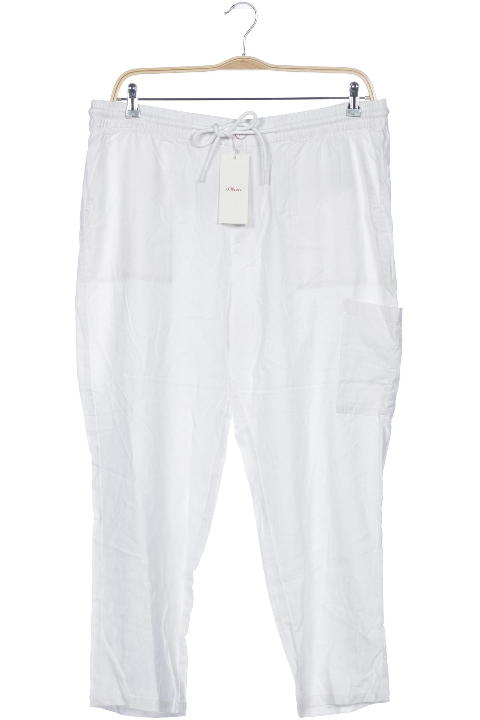

s.Oliver Damen Stoffhose, weiß, Gr. 46