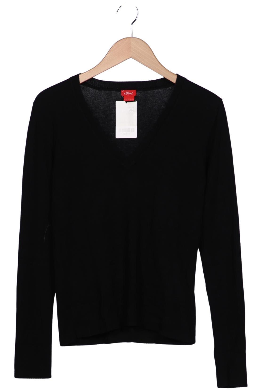 

s.Oliver Damen Pullover, schwarz, Gr. 38