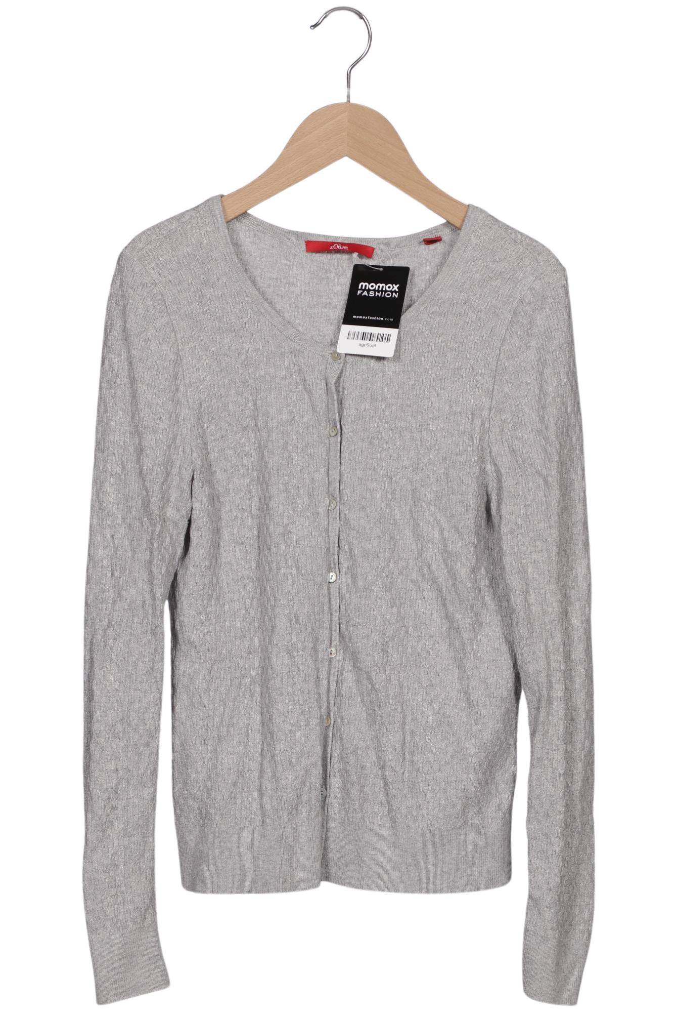 

s.Oliver Damen Strickjacke, grau, Gr. 36
