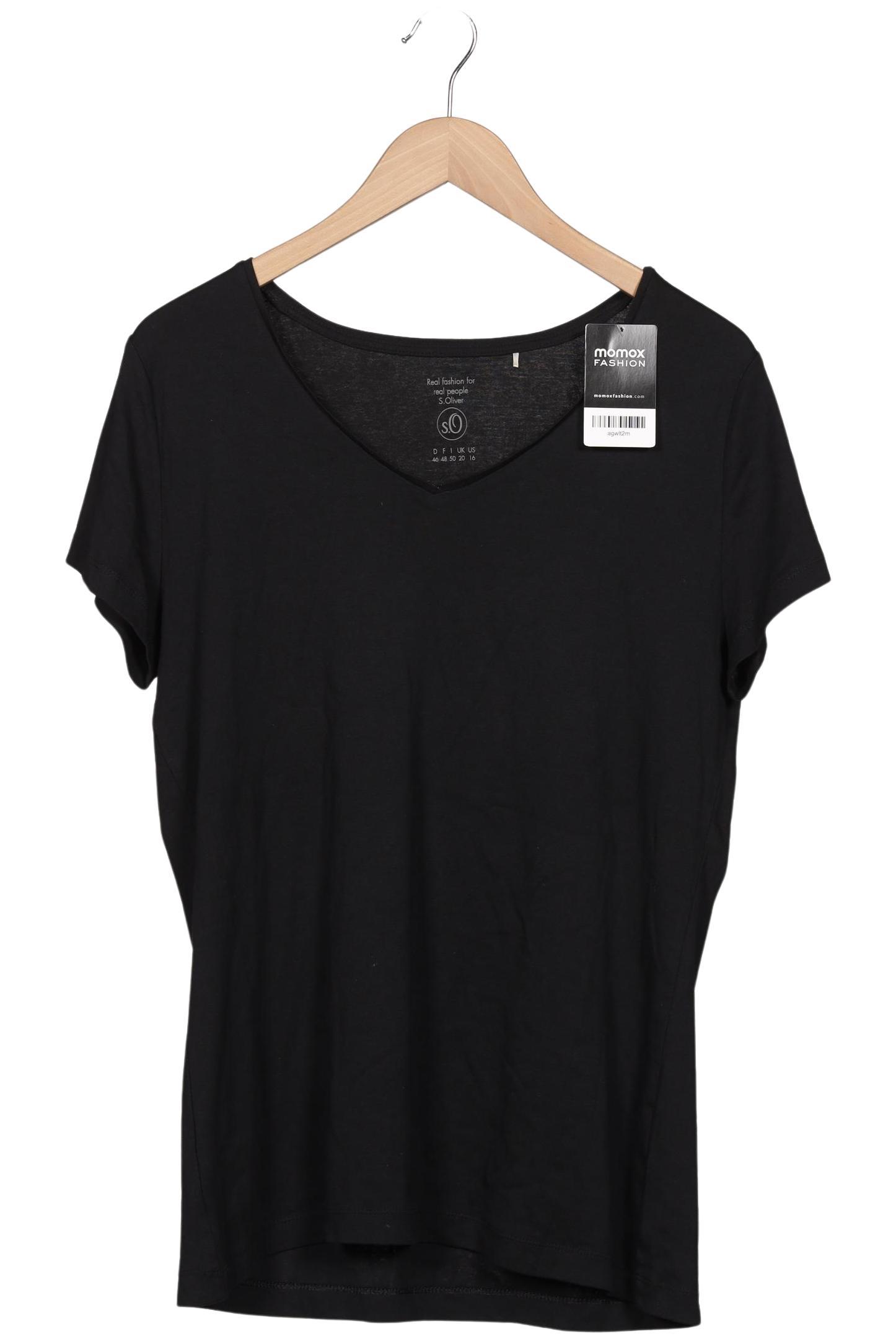 

s.Oliver Damen T-Shirt, schwarz, Gr. 46