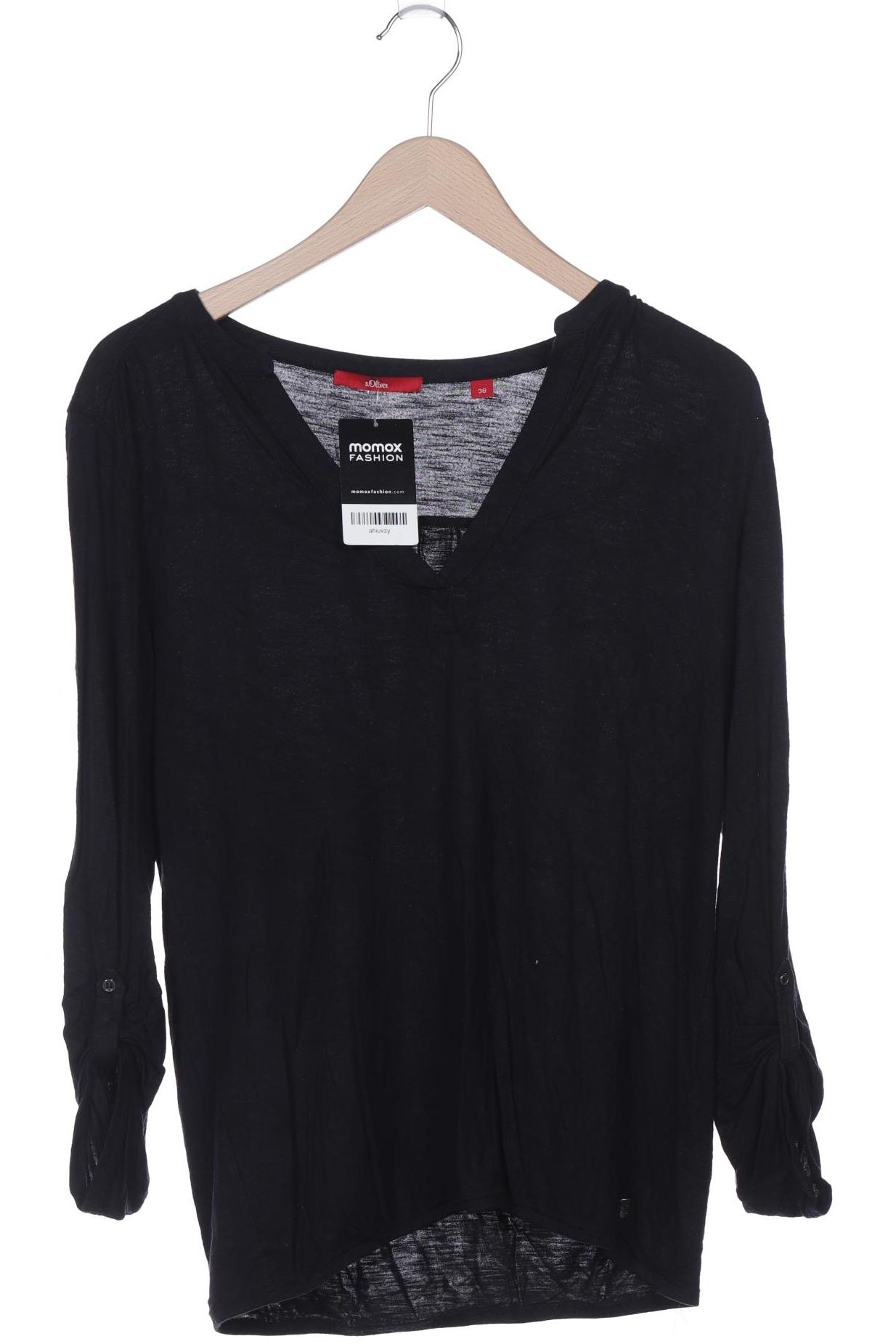 

s.Oliver Damen Langarmshirt, schwarz, Gr. 38