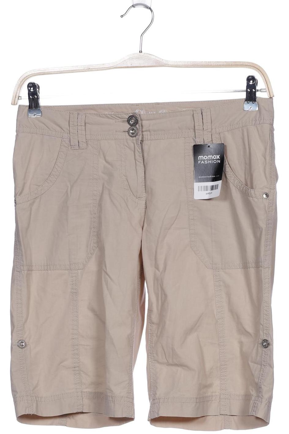 

s.Oliver Damen Shorts, cremeweiß