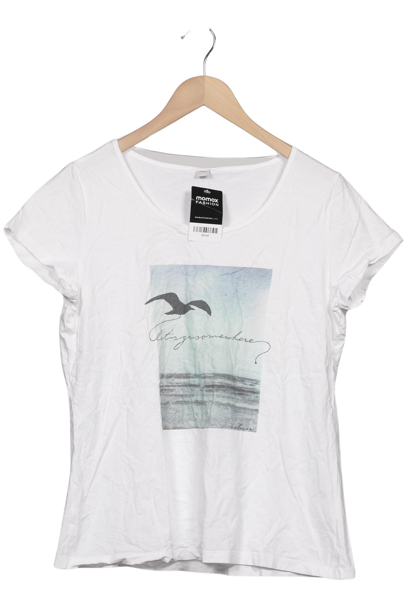 

s.Oliver Damen T-Shirt, weiß, Gr. 44