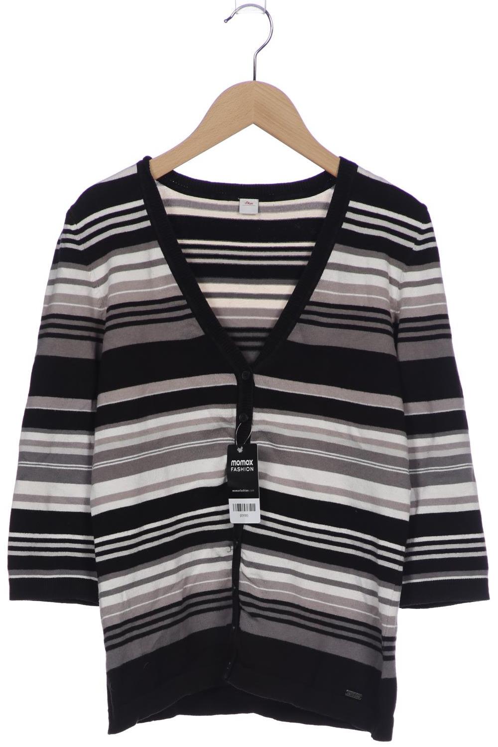 

s.Oliver Damen Strickjacke, schwarz, Gr. 36