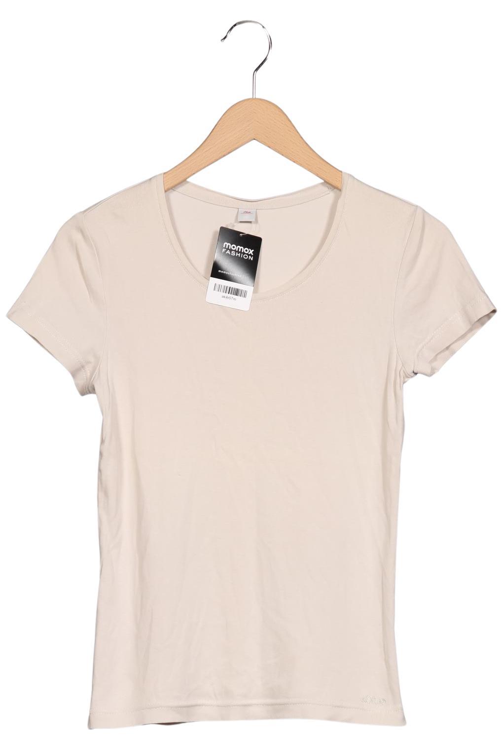 

s.Oliver Damen T-Shirt, beige, Gr. 34