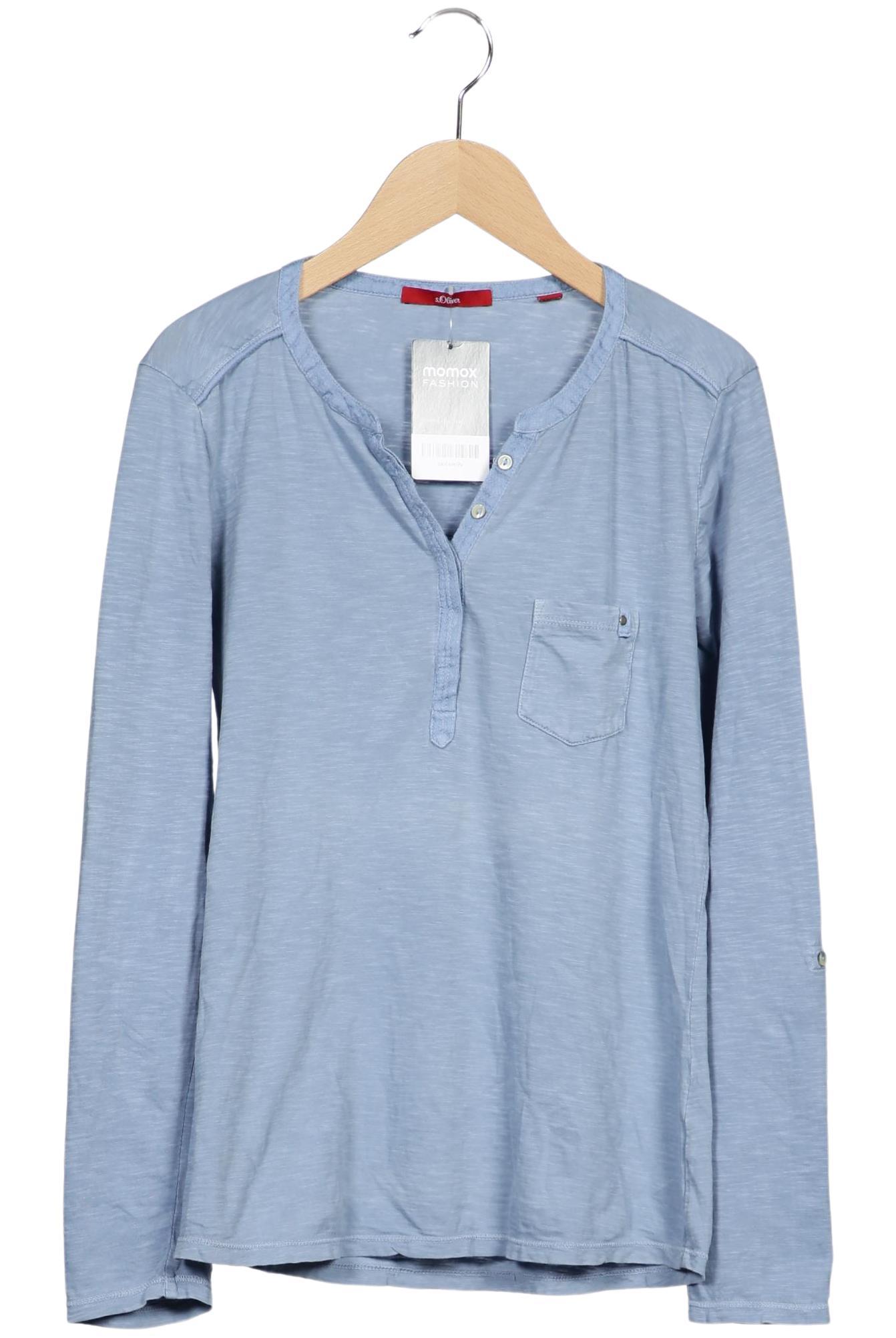 

s.Oliver Damen Langarmshirt, hellblau, Gr. 36