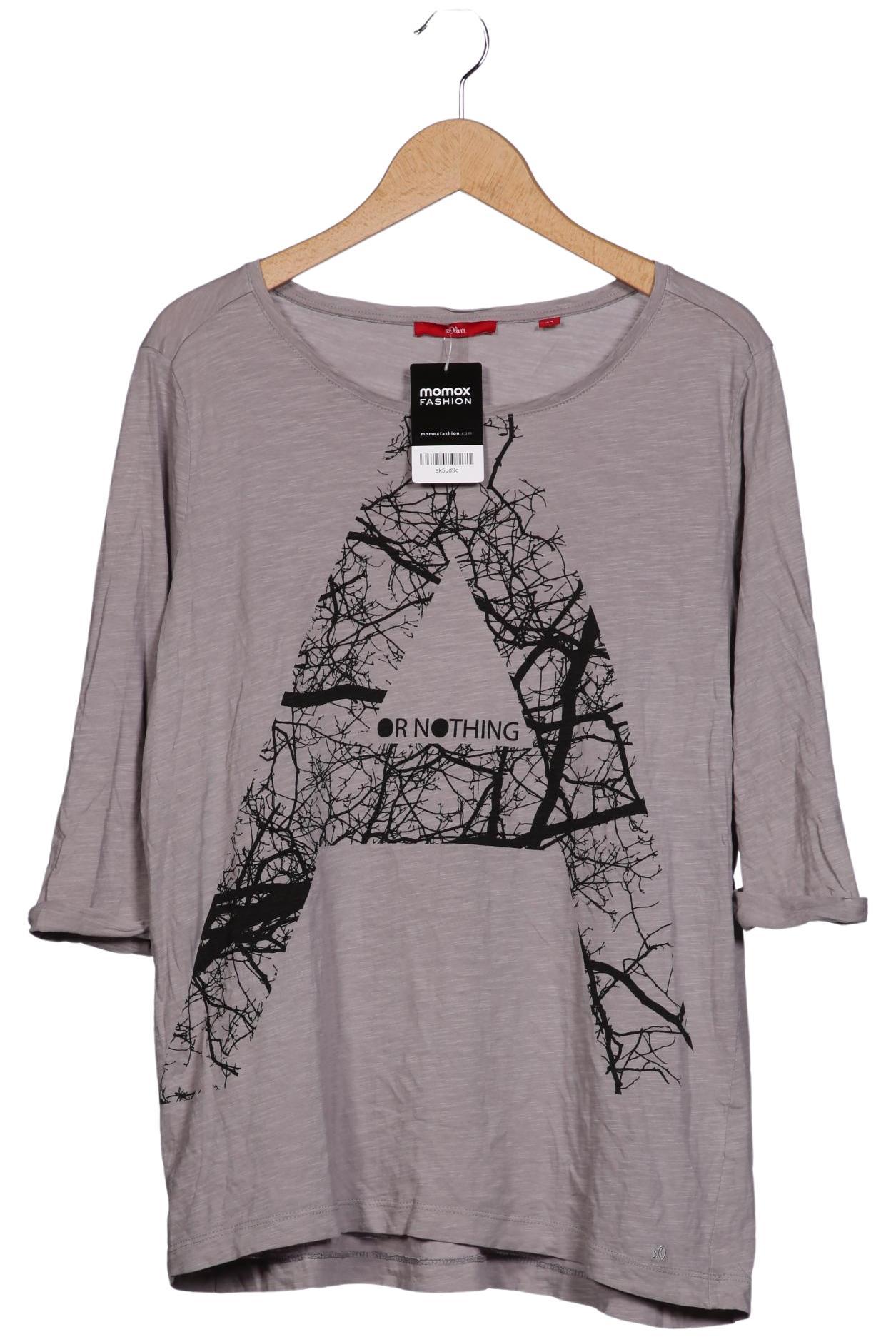 

s.Oliver Damen Langarmshirt, grau, Gr. 44