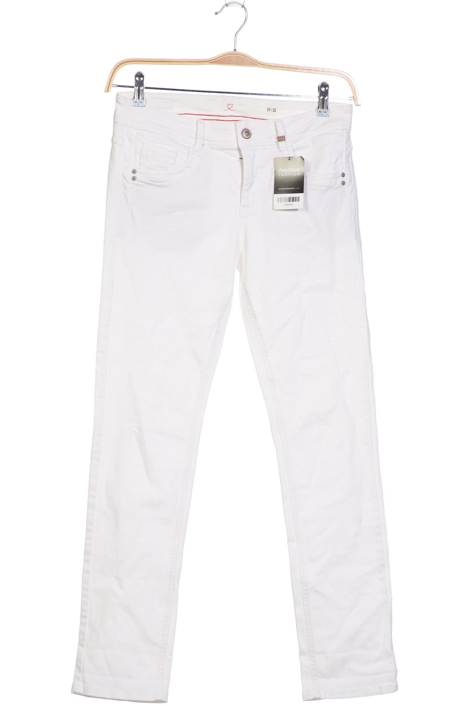 

s.Oliver Damen Jeans, weiß