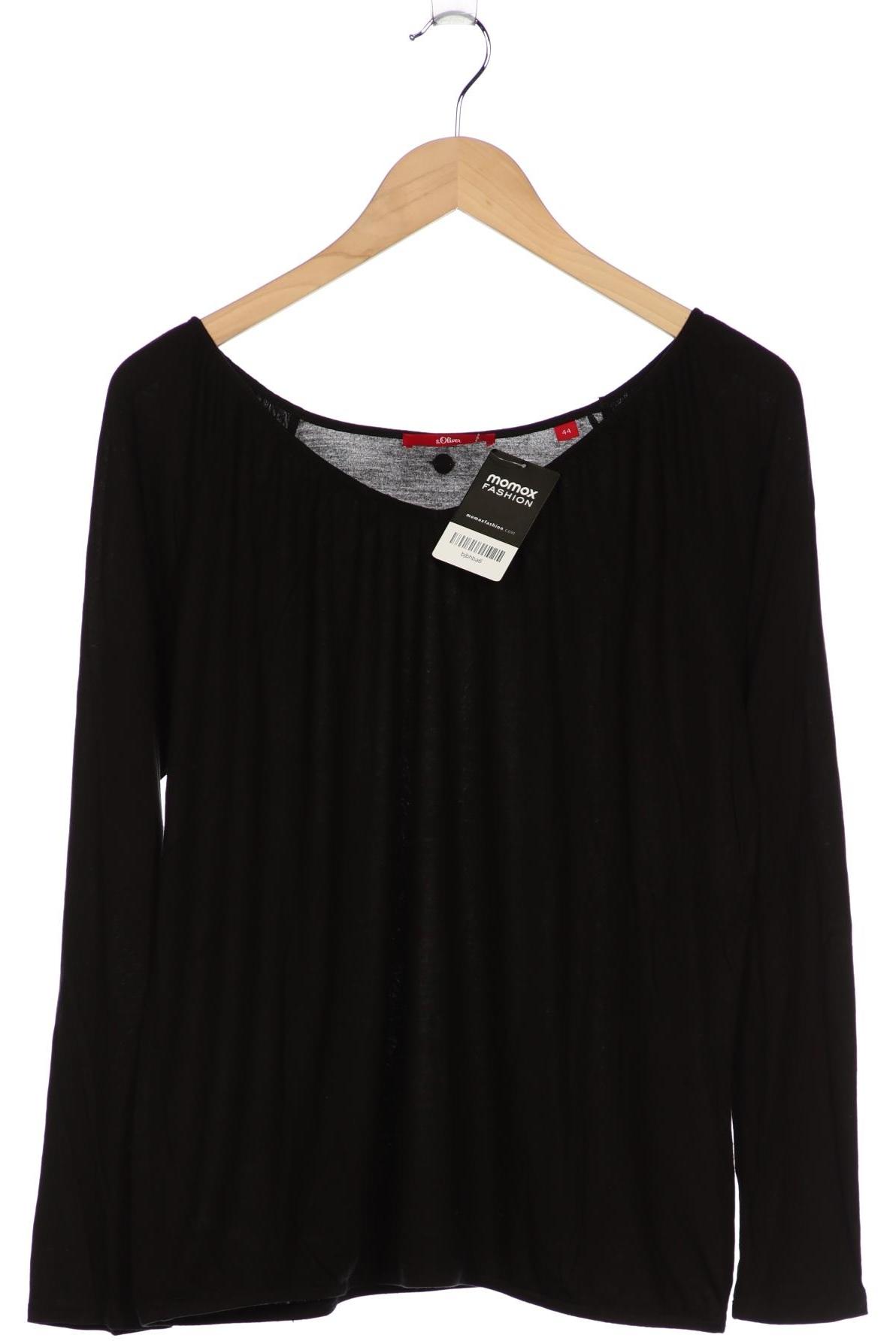 

s.Oliver Damen Langarmshirt, schwarz, Gr. 44