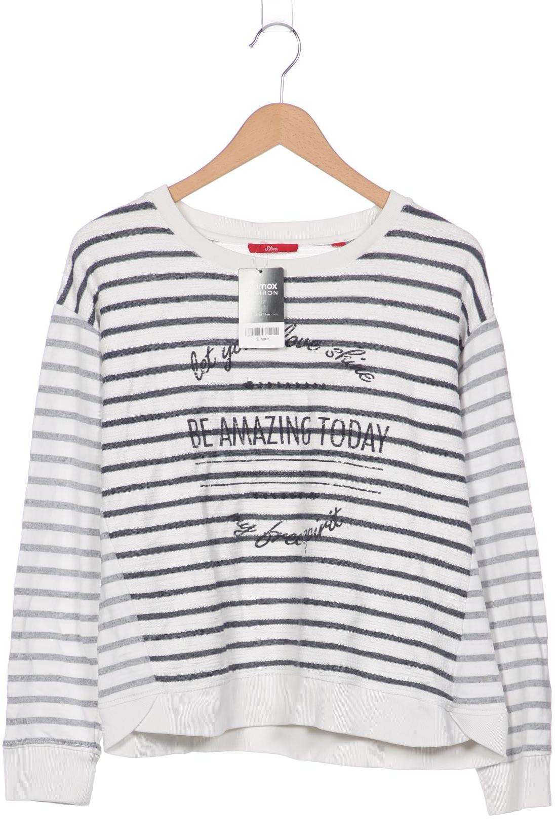 

s.Oliver Damen Sweatshirt, weiß, Gr. 40