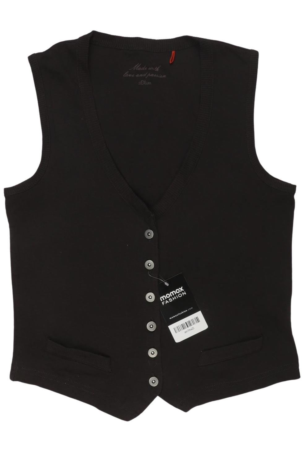 

s.Oliver Damen Weste, schwarz, Gr. 36