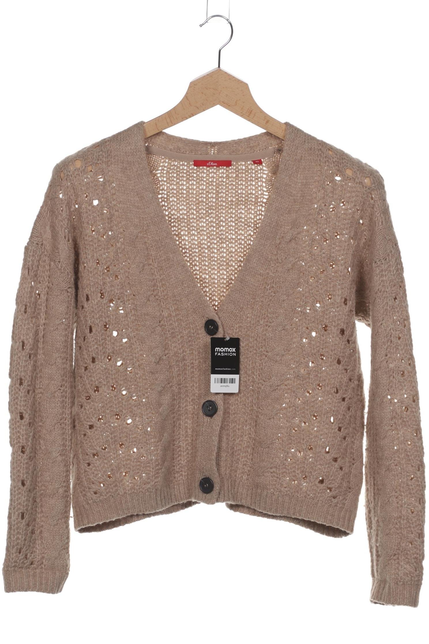 

s.Oliver Damen Strickjacke, braun, Gr. 40