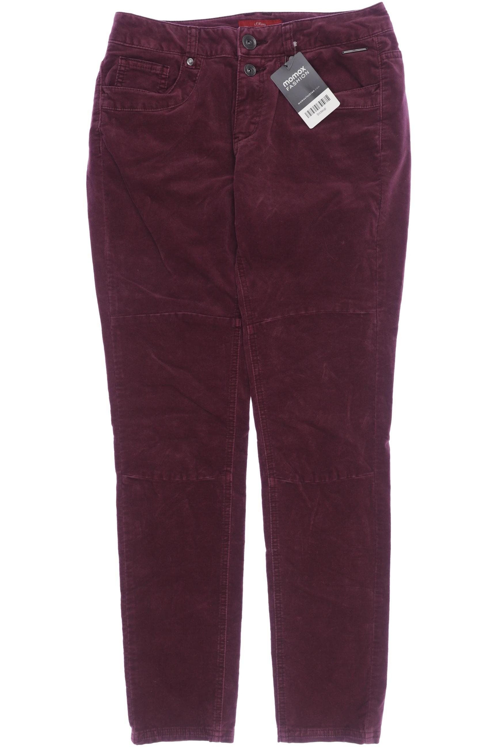 

s.Oliver Damen Stoffhose, bordeaux, Gr. 34