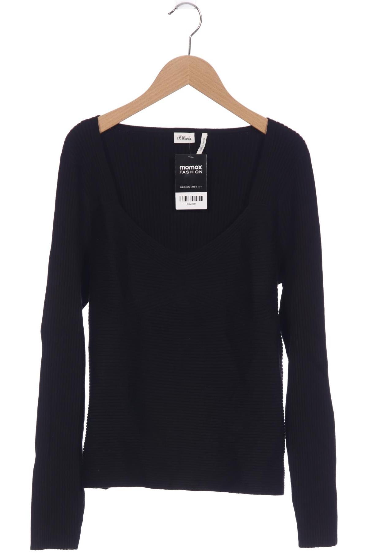 

s.Oliver Damen Pullover, schwarz, Gr. 42