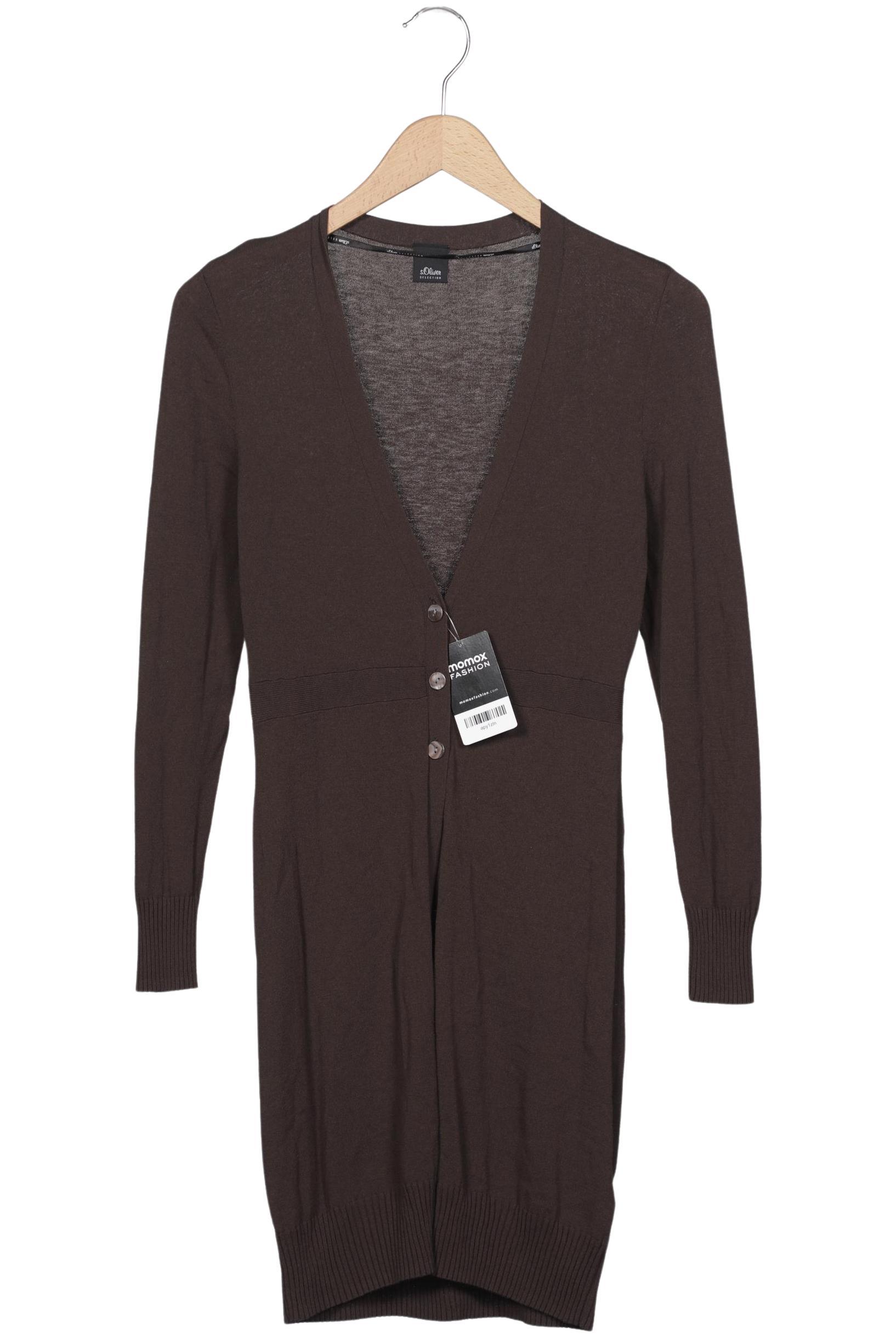 

s.Oliver Damen Strickjacke, braun, Gr. 36