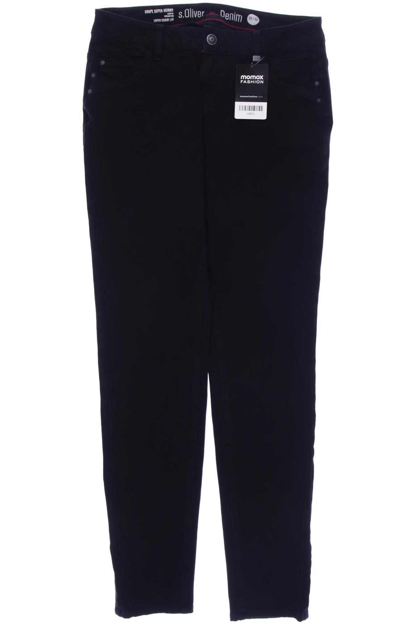 

s.Oliver Damen Jeans, schwarz