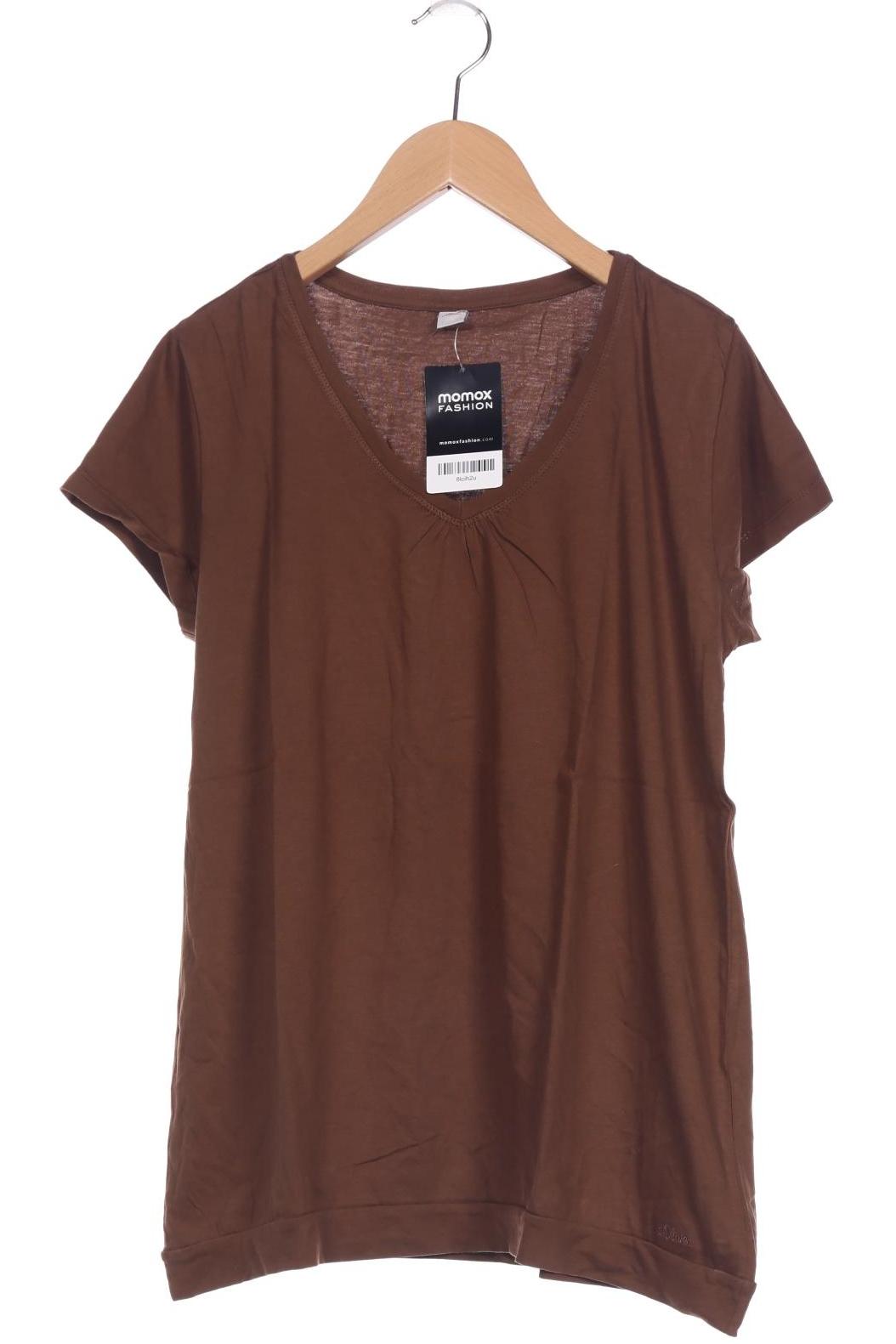 

s.Oliver Damen T-Shirt, braun, Gr. 42