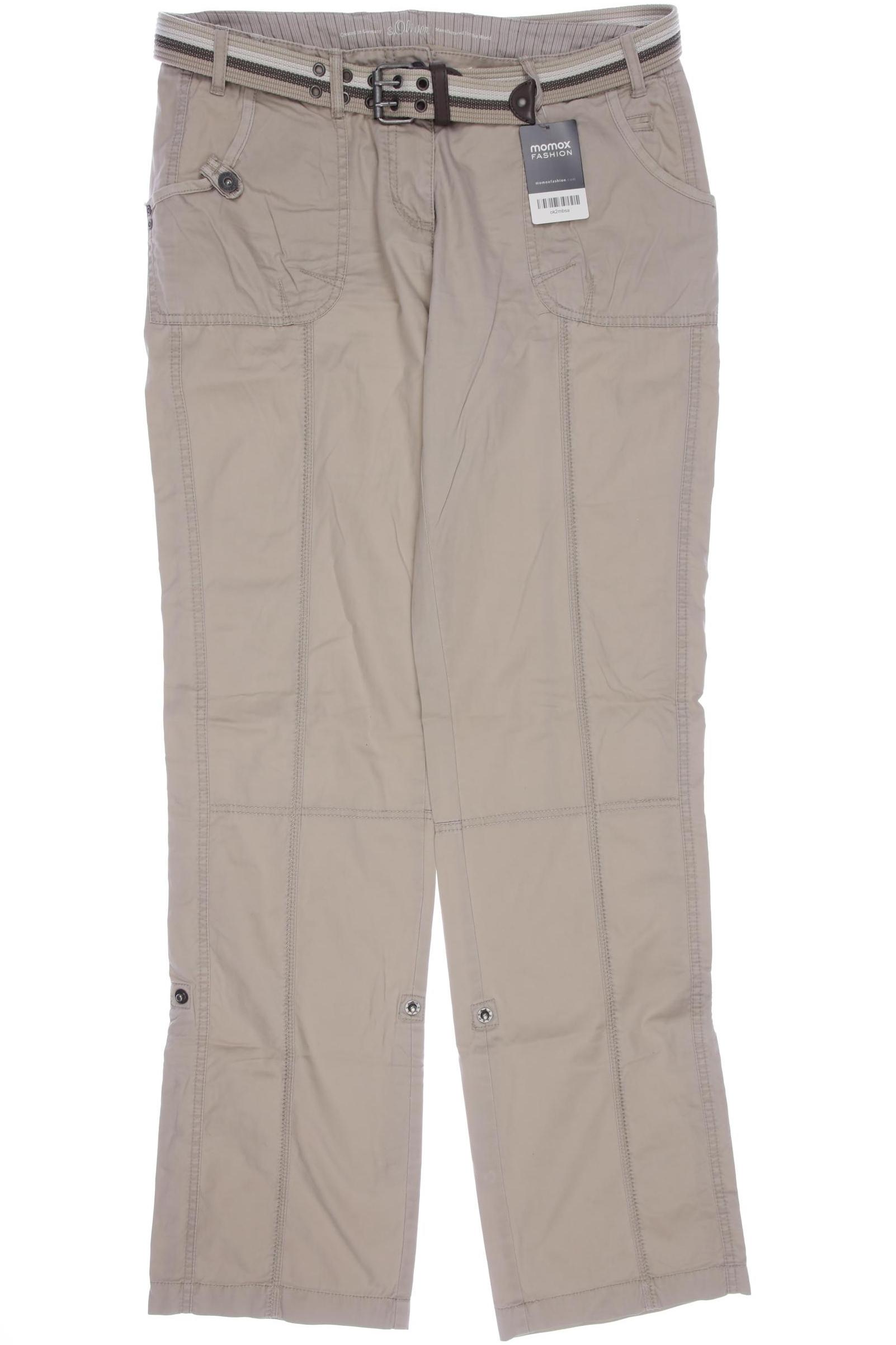 

s.Oliver Damen Stoffhose, beige, Gr. 42