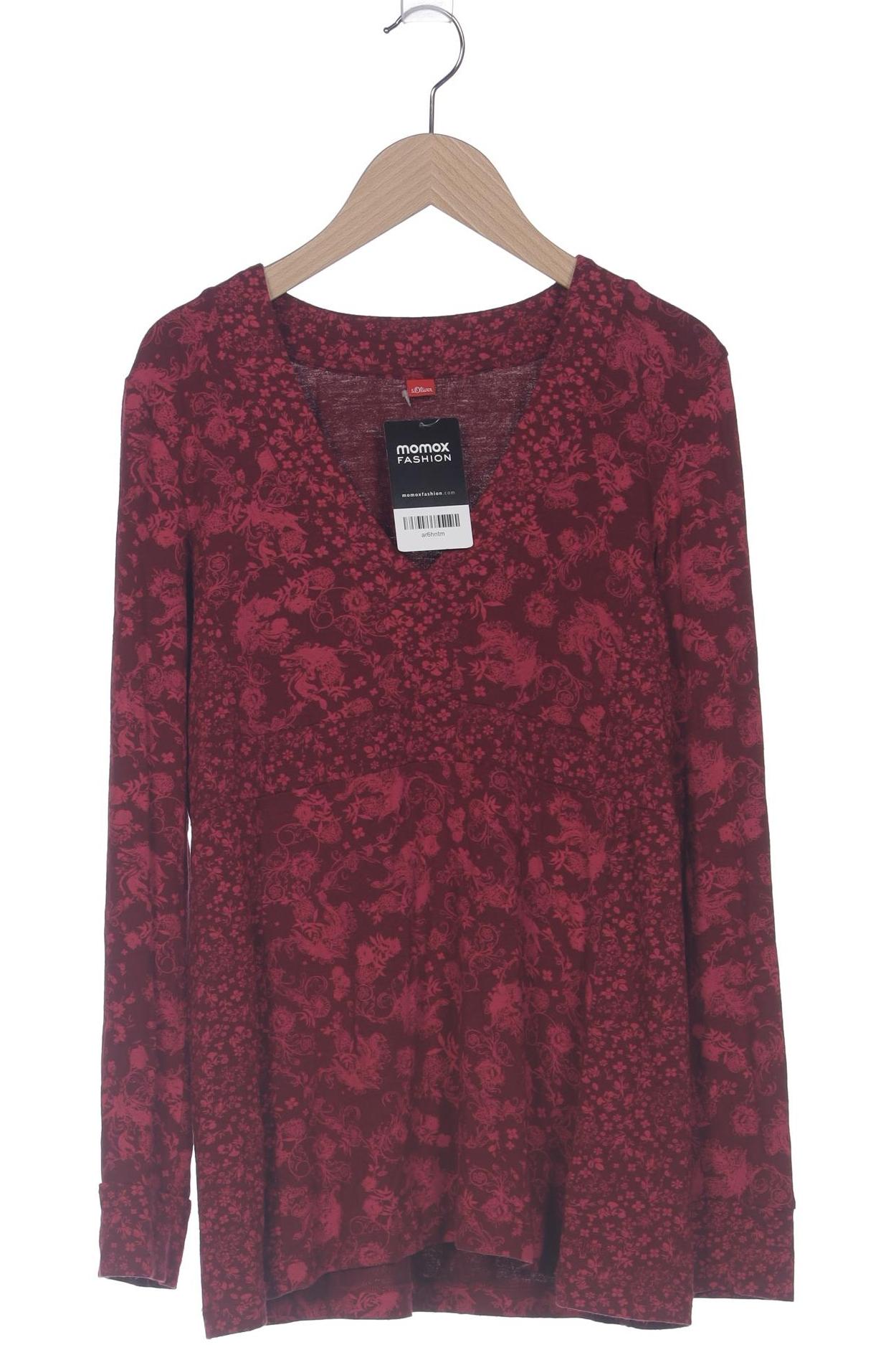 

s.Oliver Damen Langarmshirt, bordeaux, Gr. 38