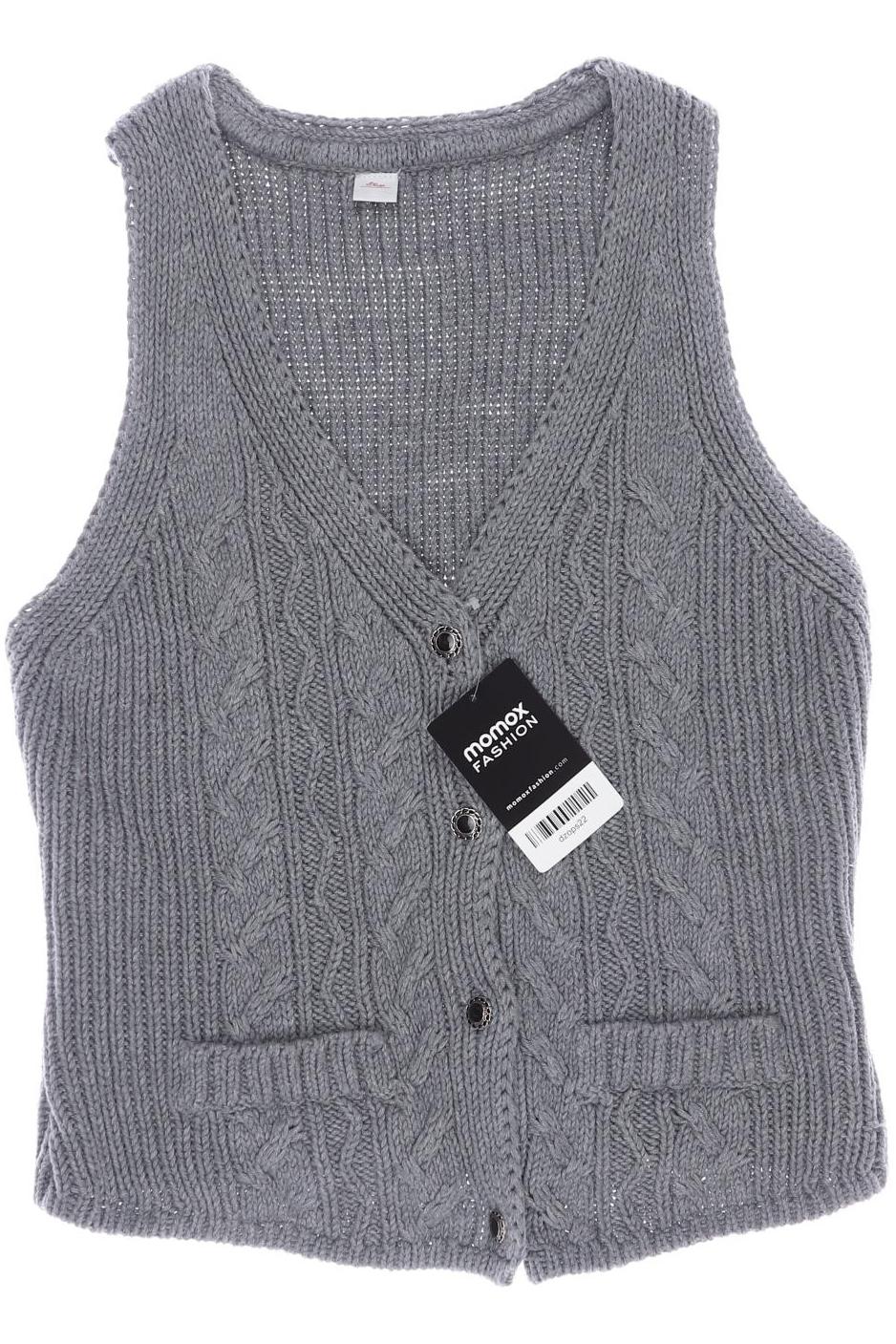 

s.Oliver Damen Strickjacke, grau, Gr. 40