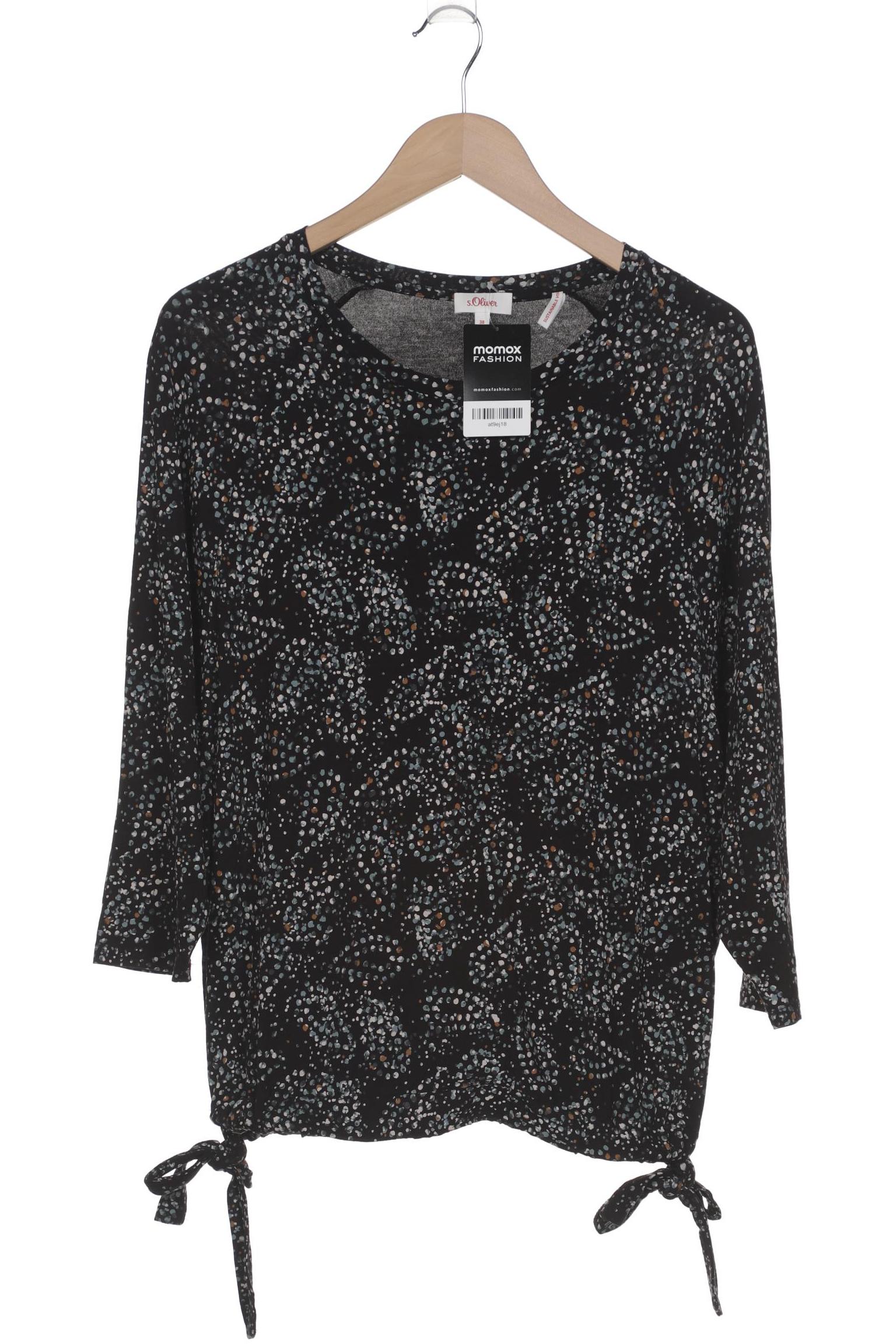 

s.Oliver Damen Langarmshirt, schwarz, Gr. 38