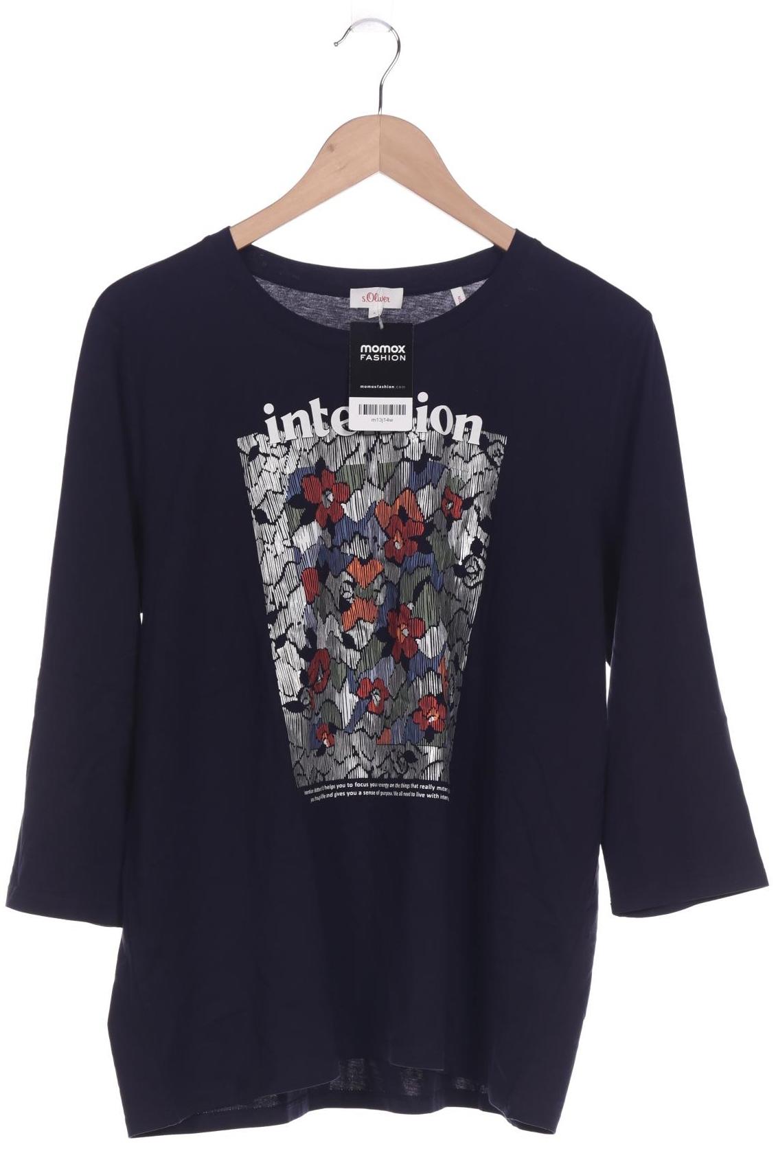 

s.Oliver Damen Langarmshirt, marineblau, Gr. 42