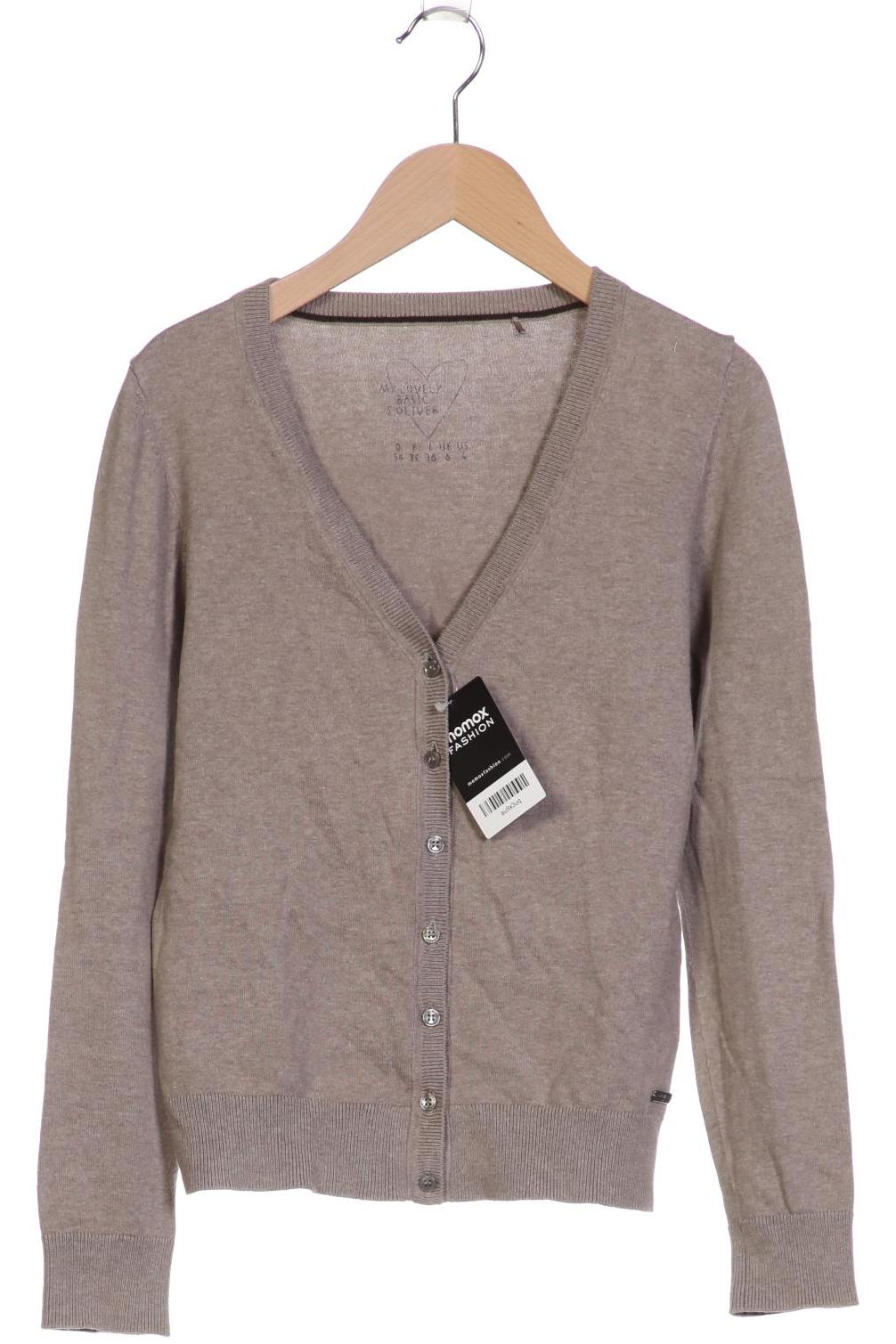 

s.Oliver Damen Strickjacke, braun, Gr. 34