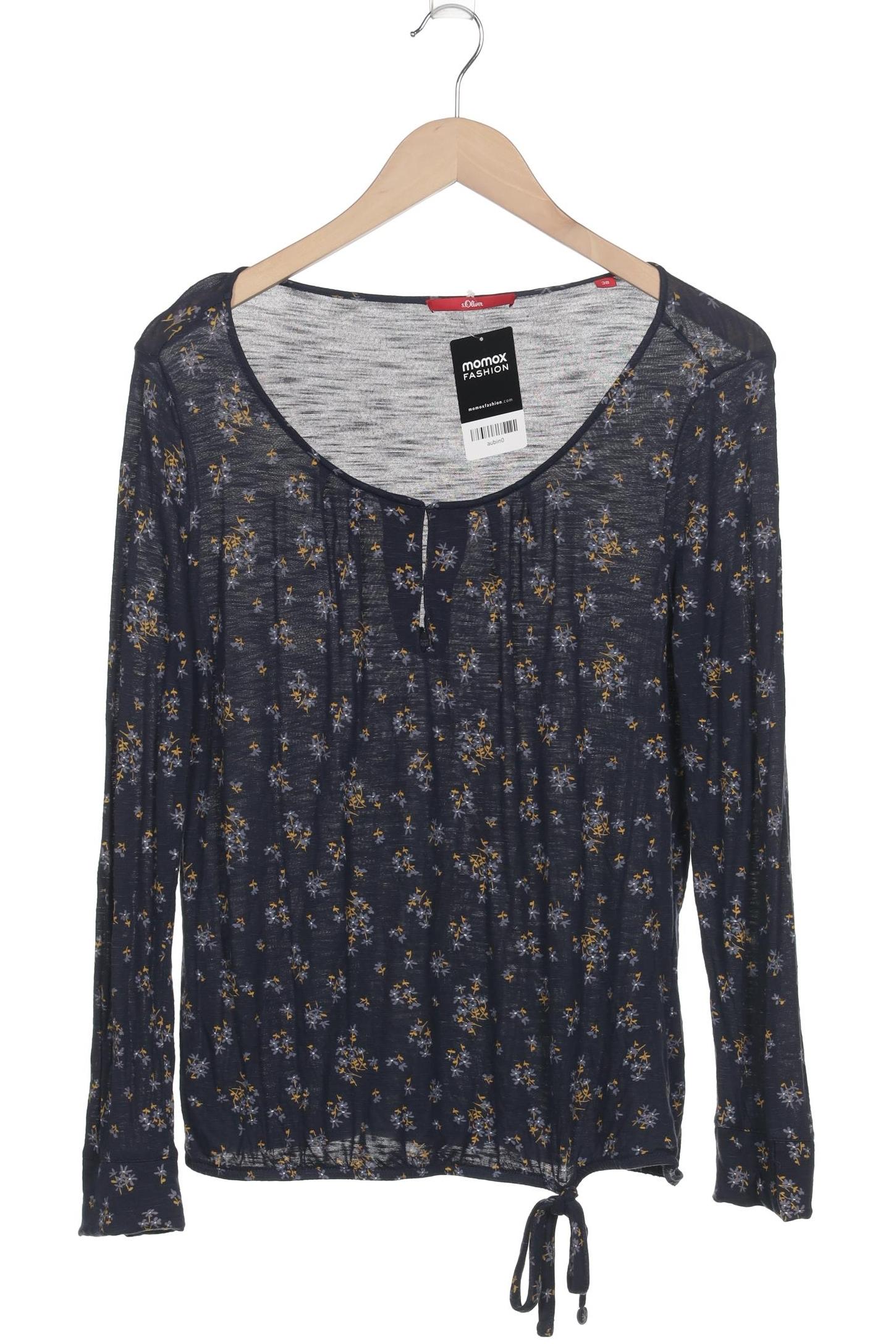 

s.Oliver Damen Langarmshirt, marineblau, Gr. 38