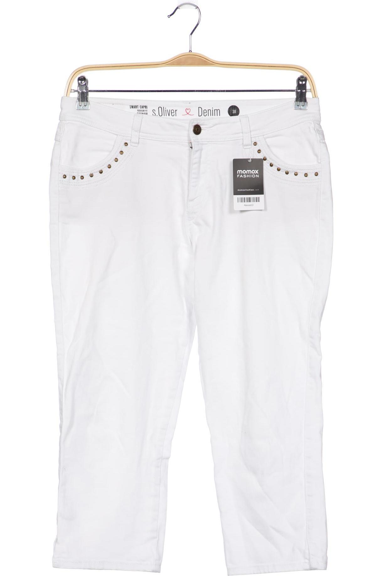 

s.Oliver Damen Jeans, weiß