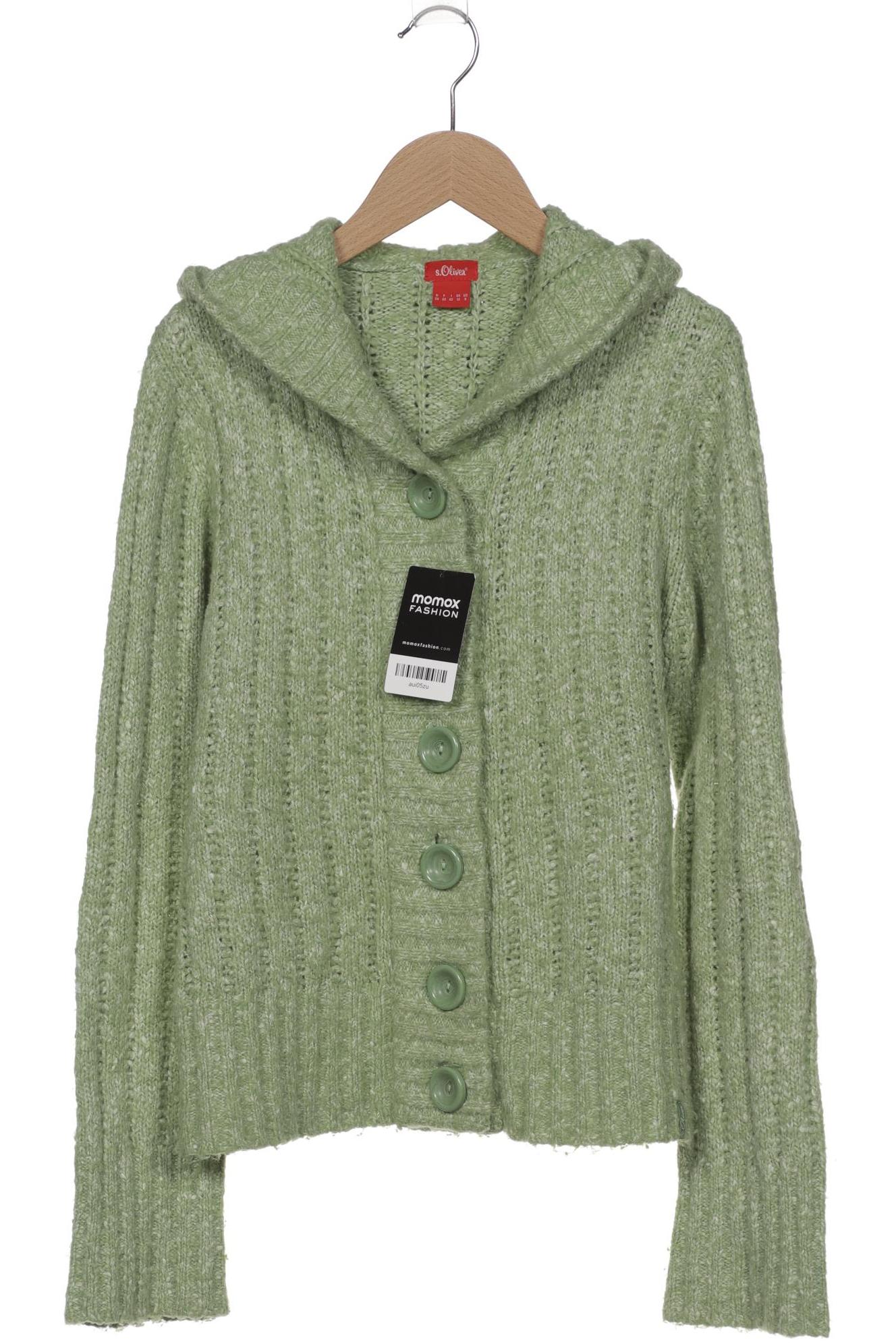 

s.Oliver Damen Strickjacke, hellgrün, Gr. 38