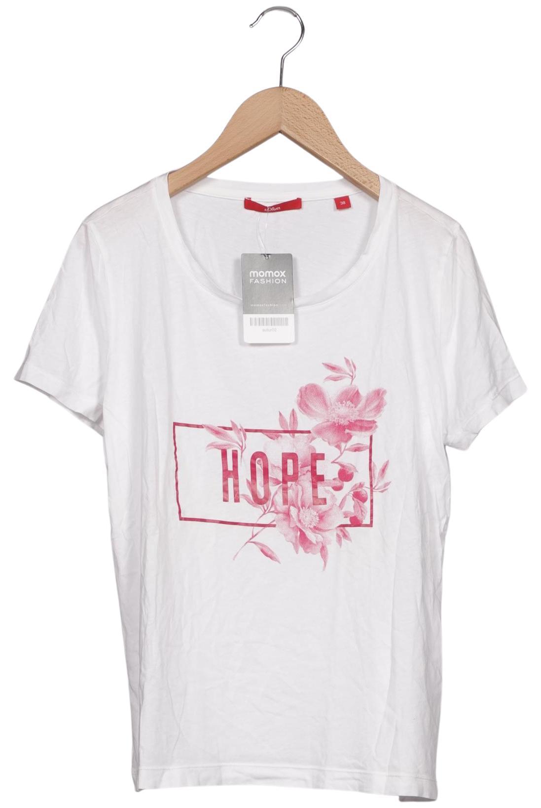 

s.Oliver Damen T-Shirt, weiß, Gr. 38