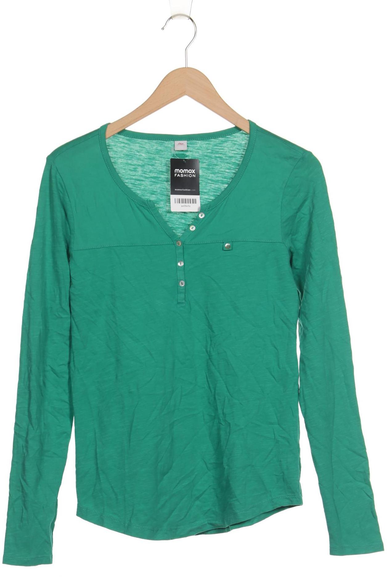 

s.Oliver Damen Langarmshirt, grün, Gr. 40
