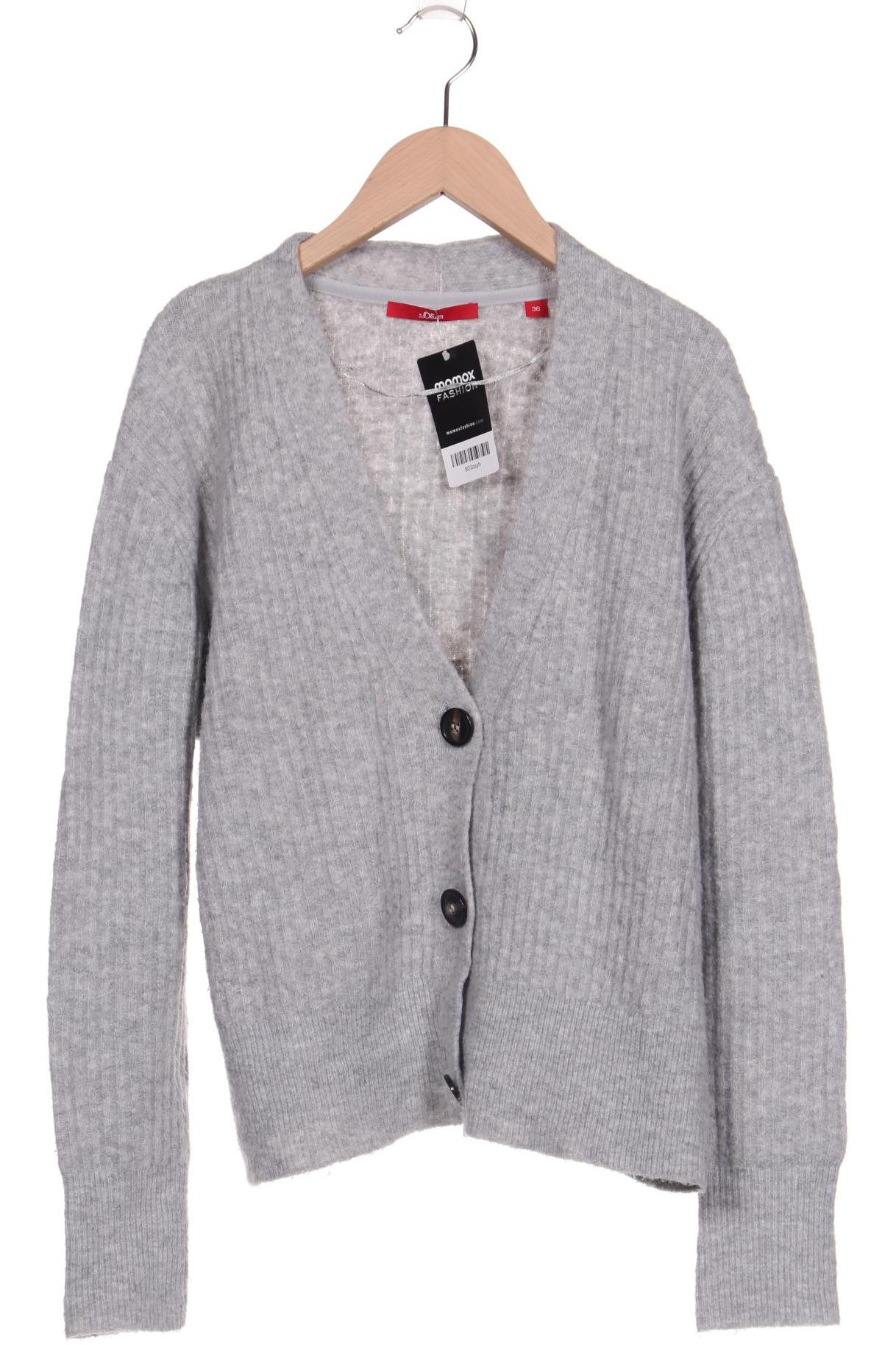 

s.Oliver Damen Strickjacke, grau, Gr. 36