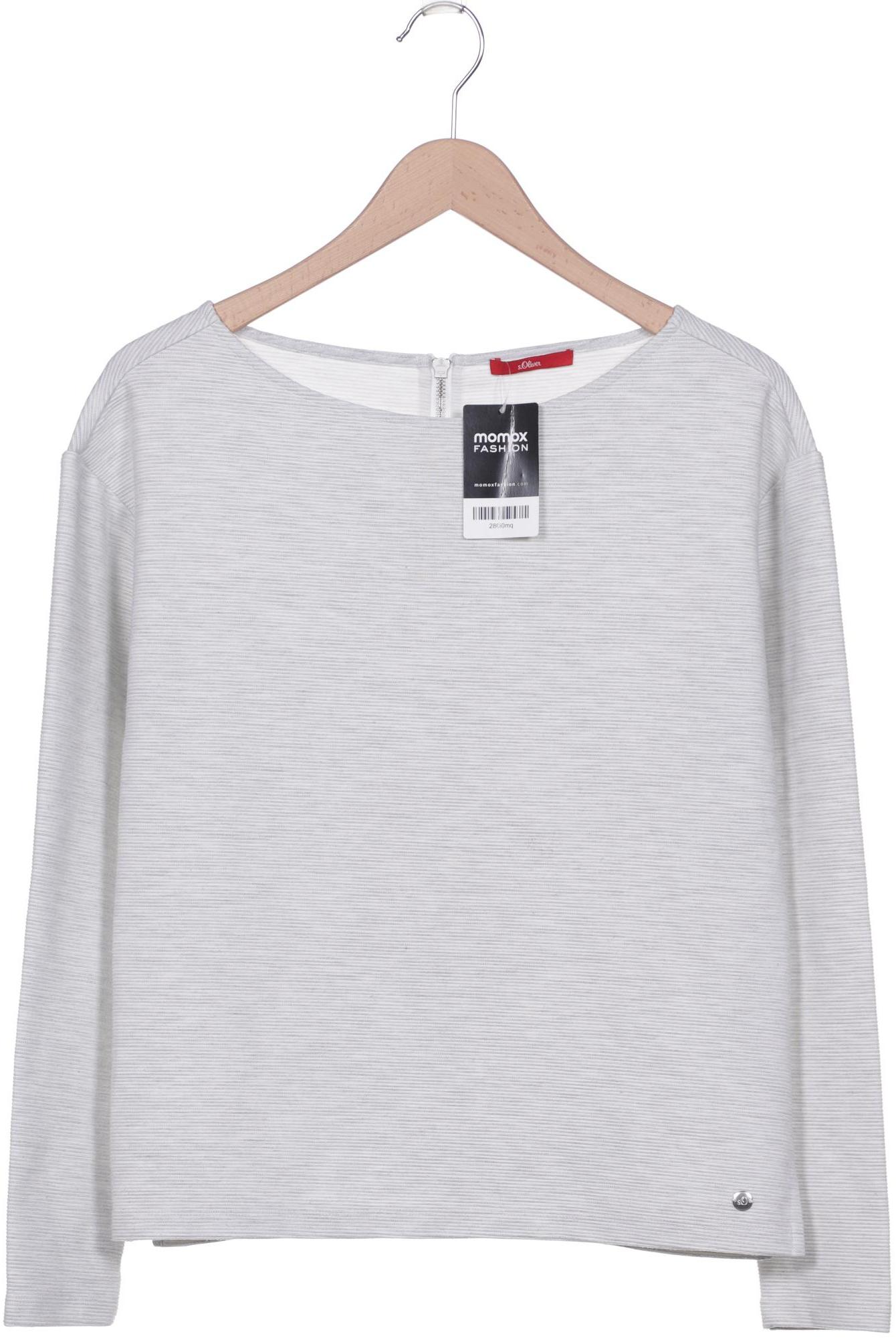 

s.Oliver Damen Langarmshirt, cremeweiß