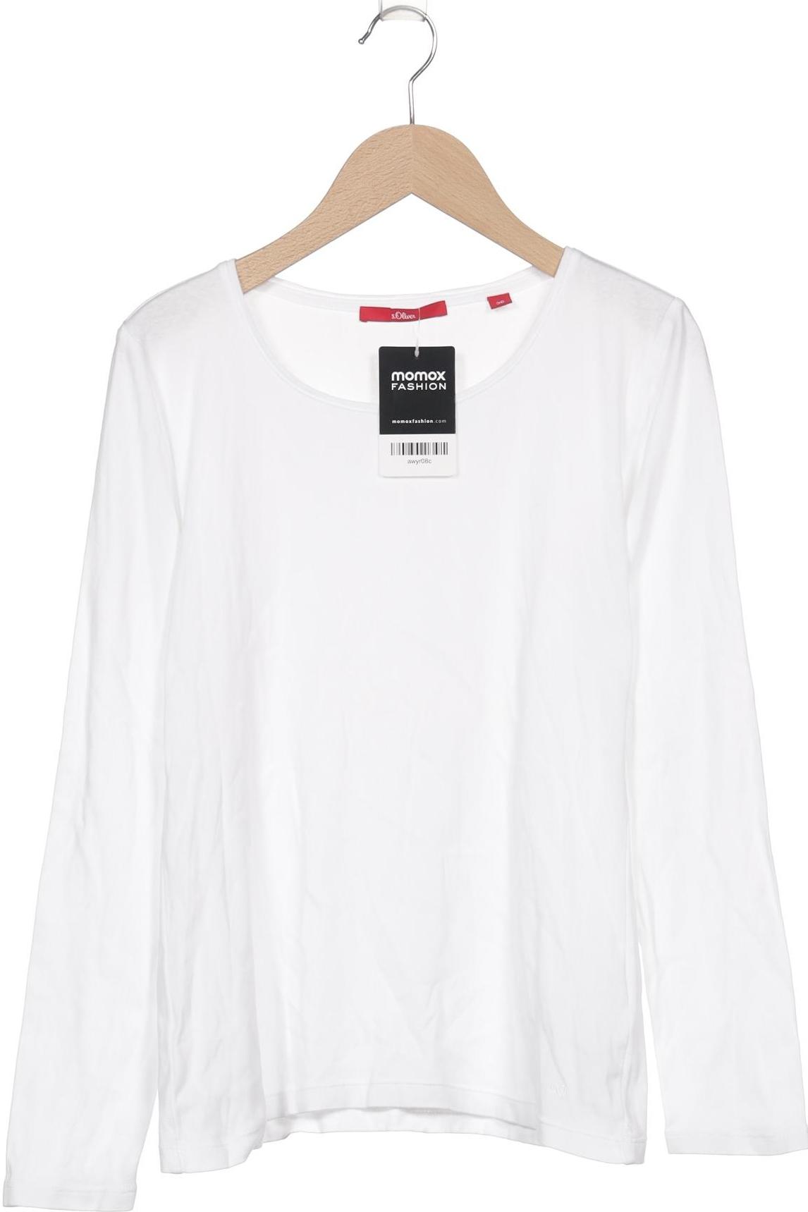 

s.Oliver Damen Langarmshirt, weiß, Gr. 36