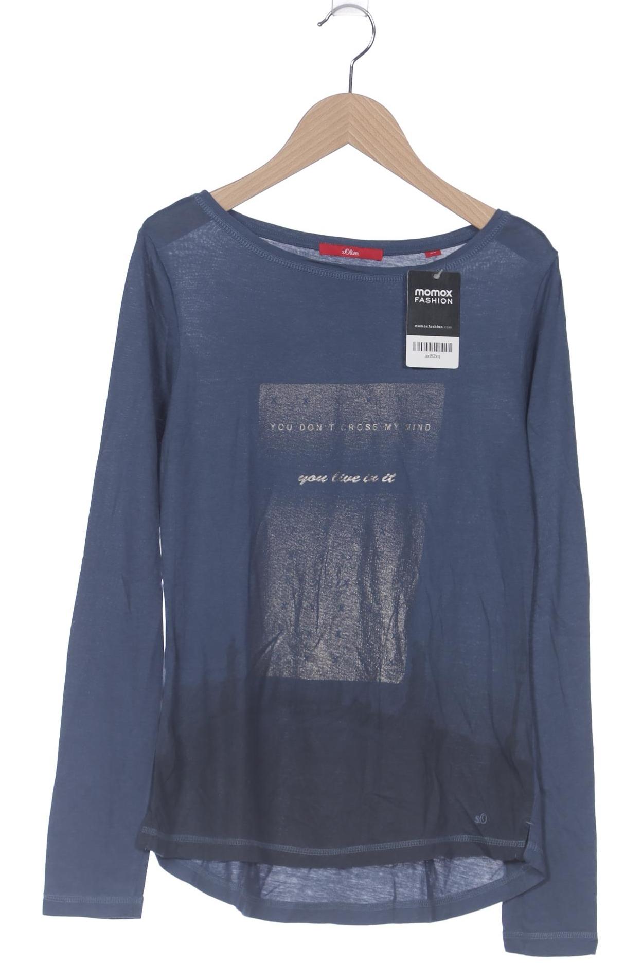 

s.Oliver Damen Langarmshirt, marineblau, Gr. 34