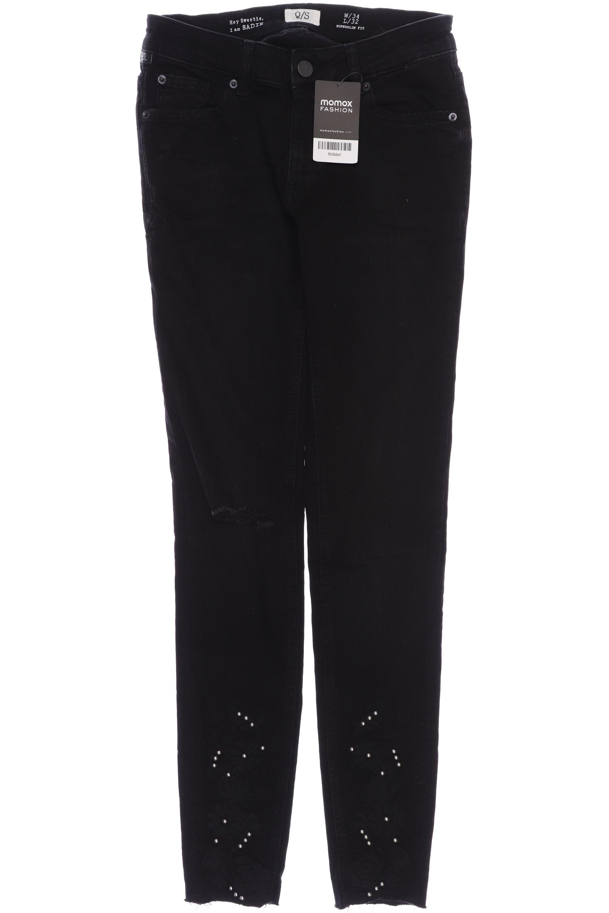 

s.Oliver Damen Jeans, schwarz