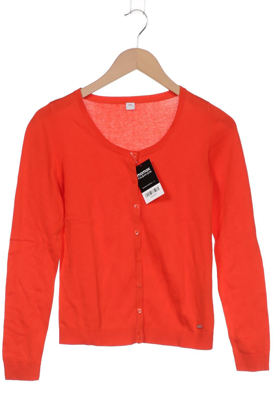 

s.Oliver Damen Strickjacke, orange, Gr. 36