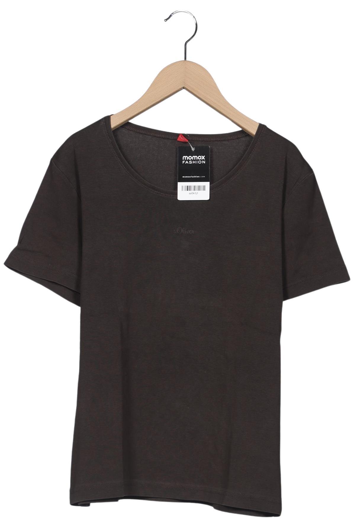 

s.Oliver Damen T-Shirt, braun, Gr. 46
