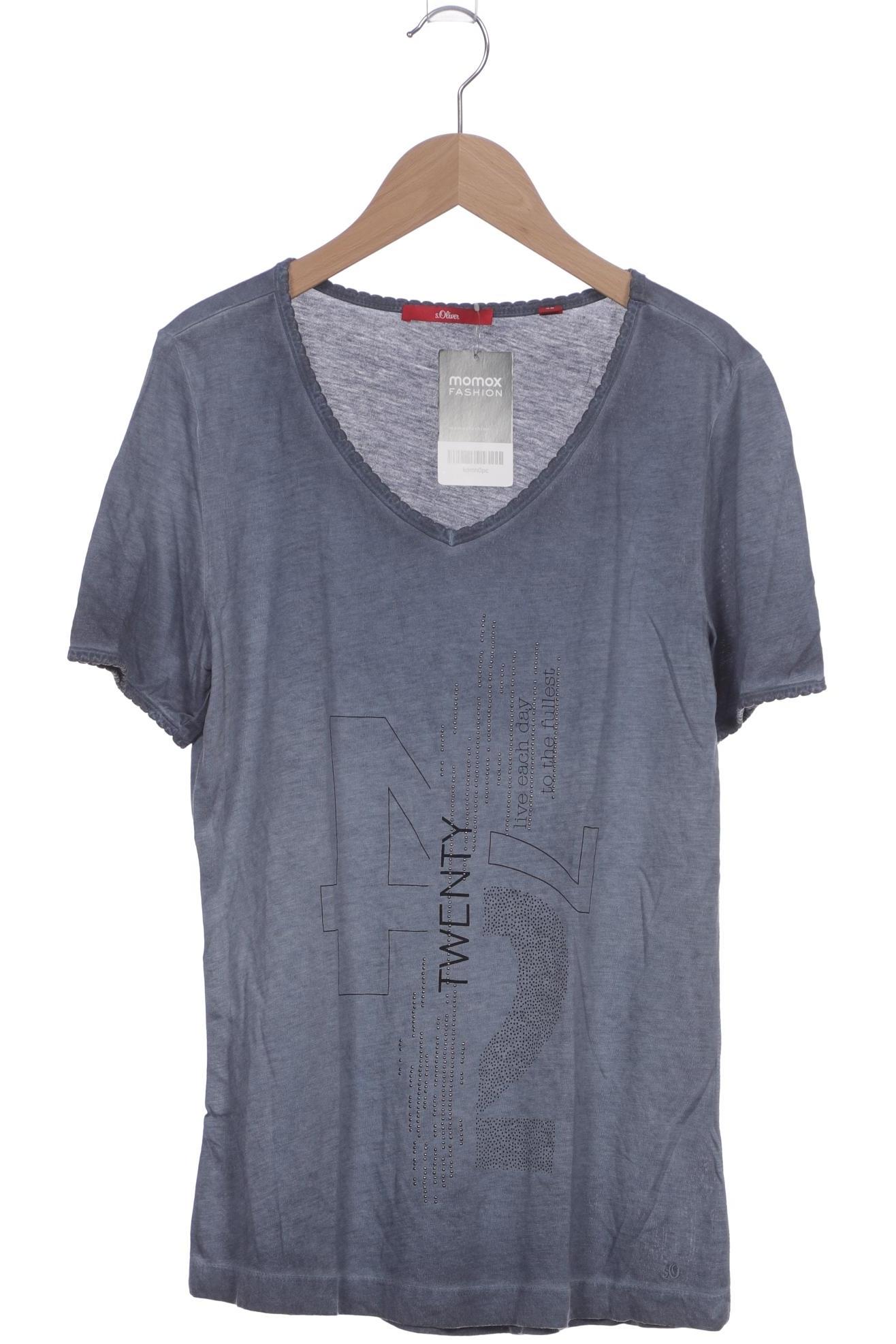 

s.Oliver Damen T-Shirt, blau, Gr. 38