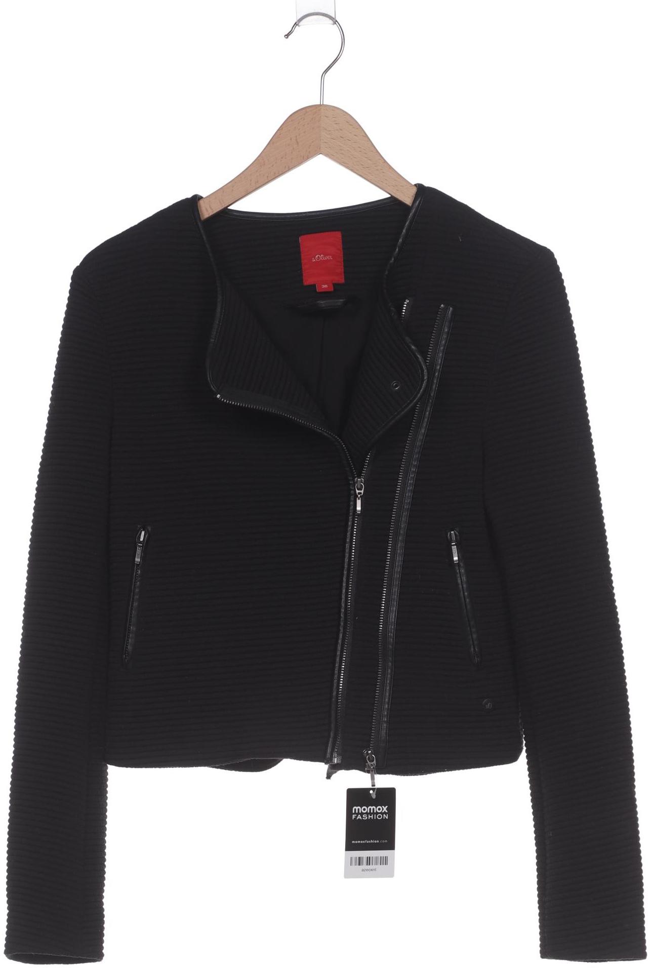 

s.Oliver Damen Jacke, schwarz, Gr. 38