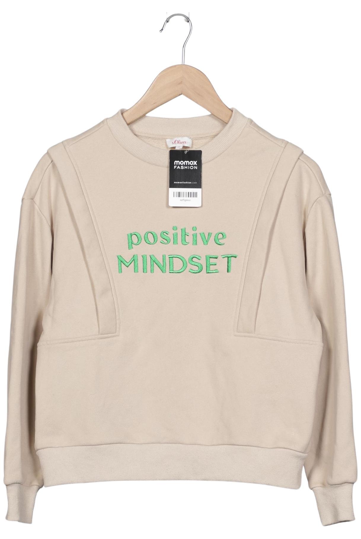 

s.Oliver Damen Sweatshirt, beige, Gr. 34